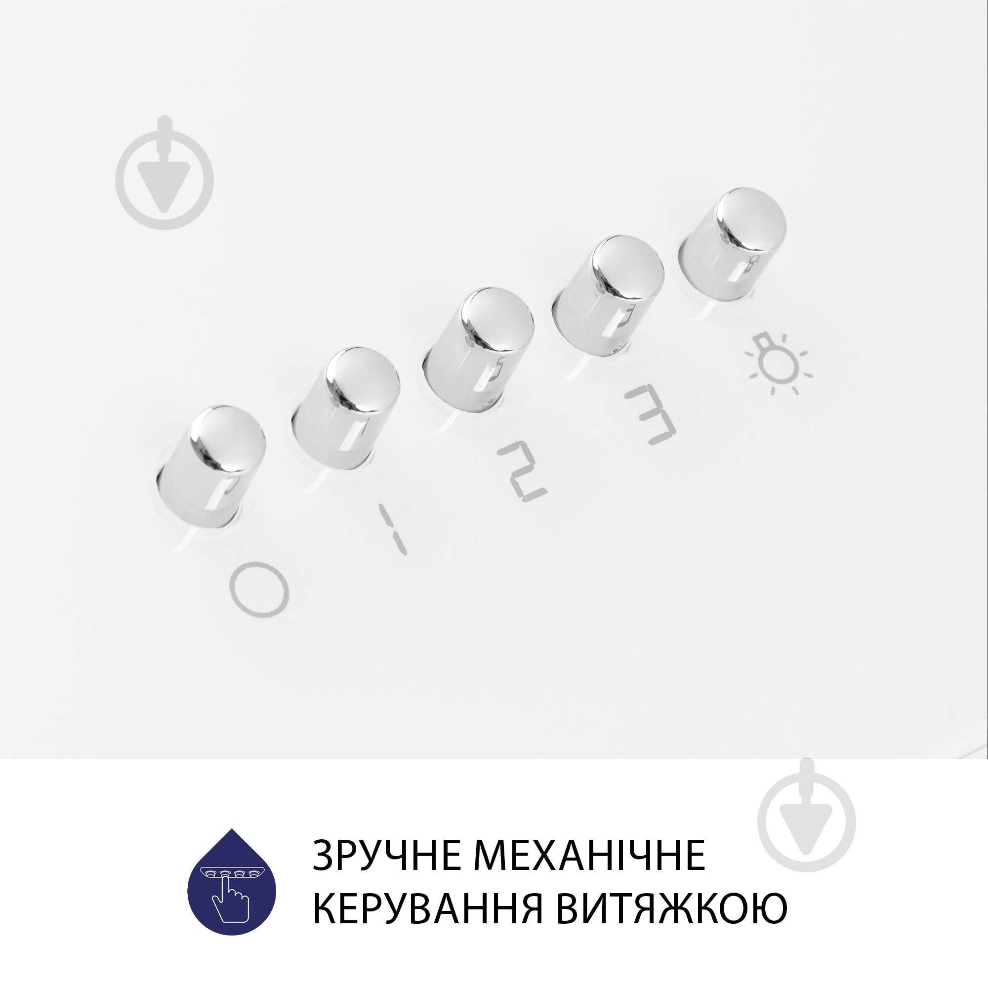 Витяжка Minola HDN 5222 WH/INOX 700 LED похила декоративна - фото 8