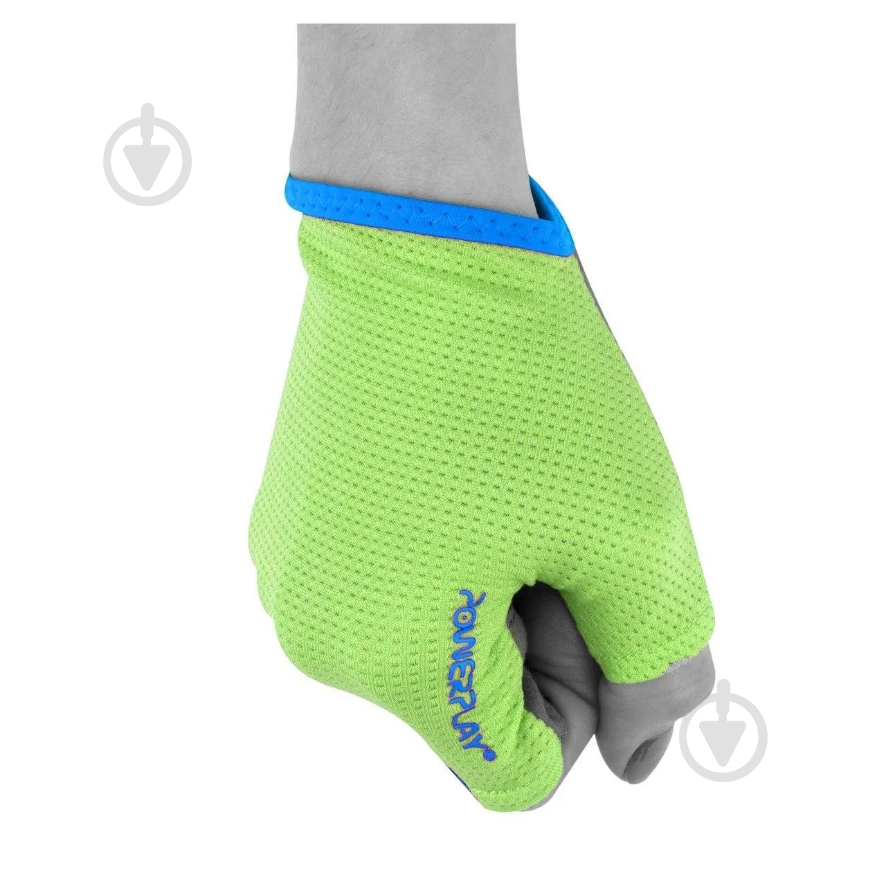 Перчатки для фитнеса PowerPlay PP_03-418 р. M серо-зеленый - фото 3