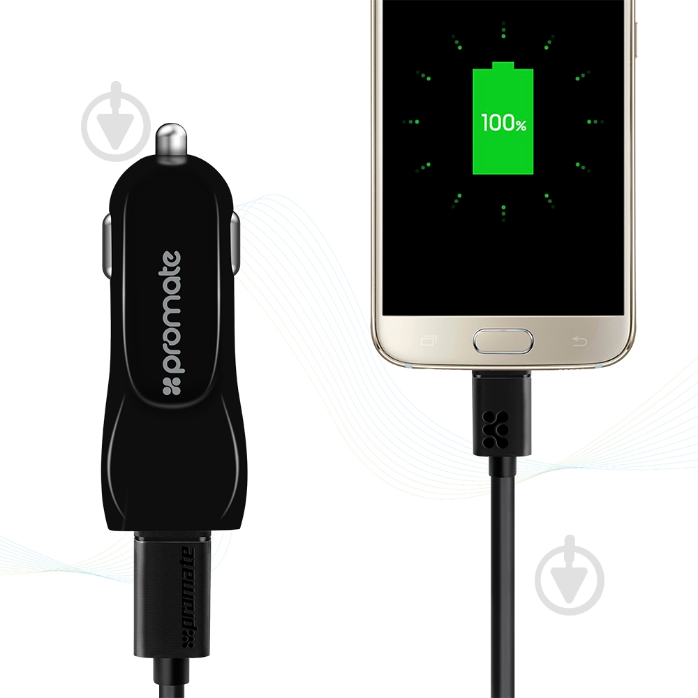 Зарядный комплект Promate CarKit-HM Black - фото 8 Зарядный комплект Promate CarKit-HM Black - фото 8