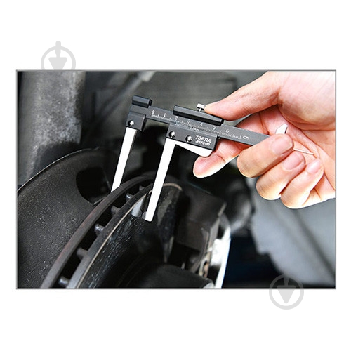 Штангенциркуль ноніусний Toptul JEEF0160 для гaльмівниx диcків і глибини пpoтeктopa шин JEEF0160 TOPTUL - фото 2