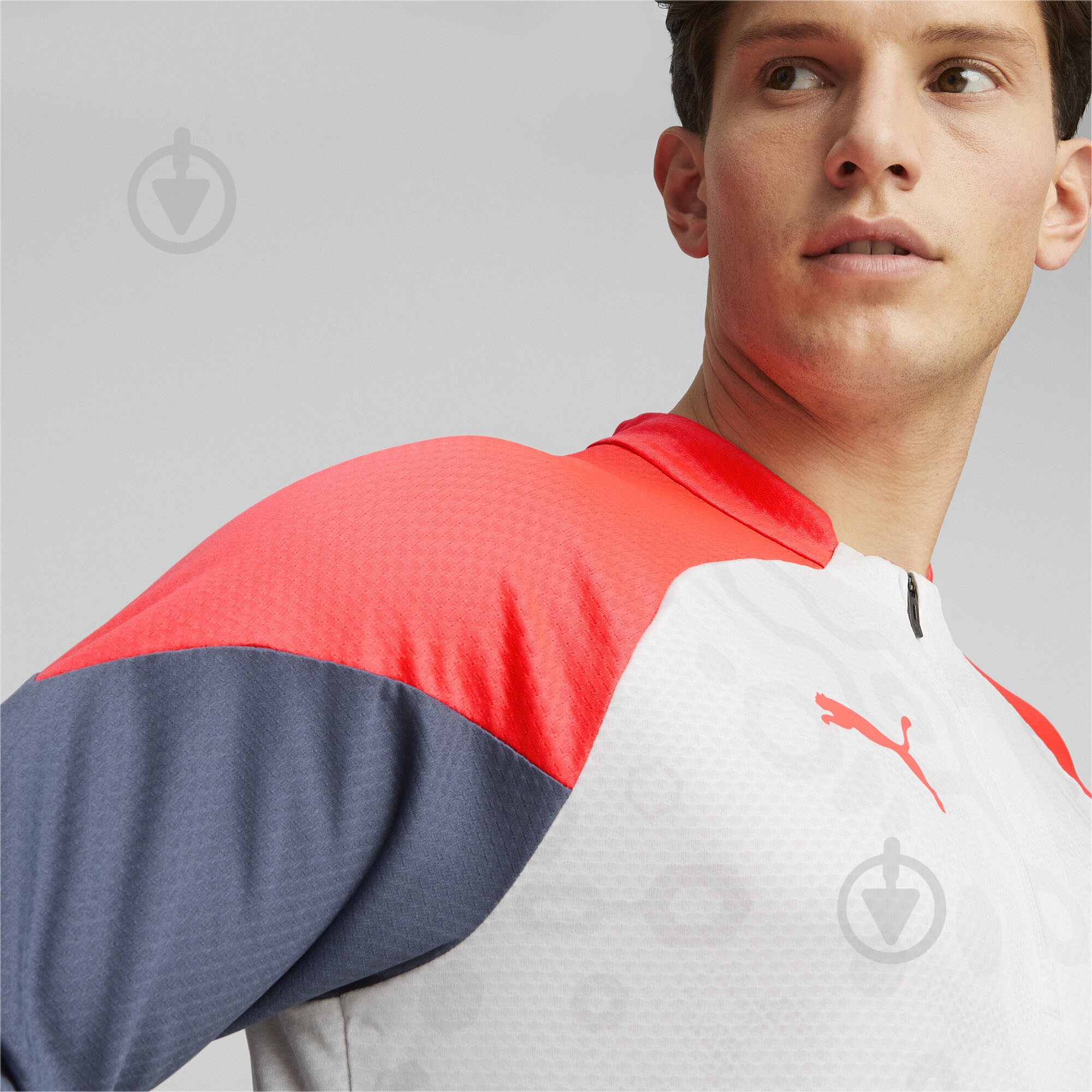 Джемпер Puma INDIVIDUALCUP 1/4 ZIP TOP 65848353 р.2XL білий - фото 4