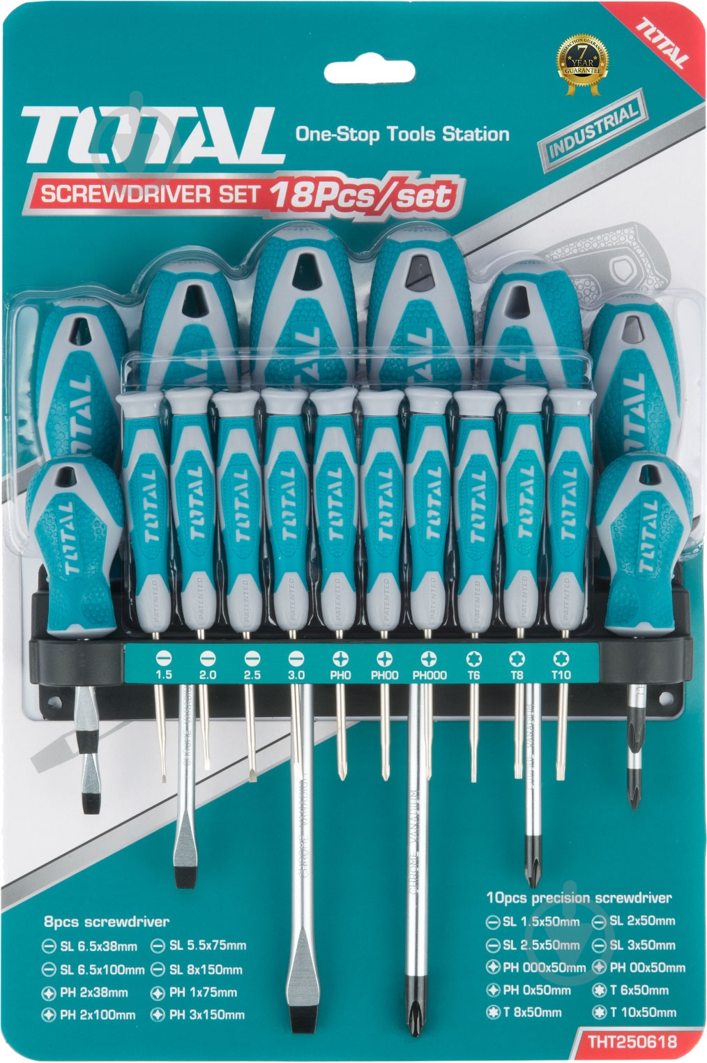 Набор отверток Total THT250618 - фото 1