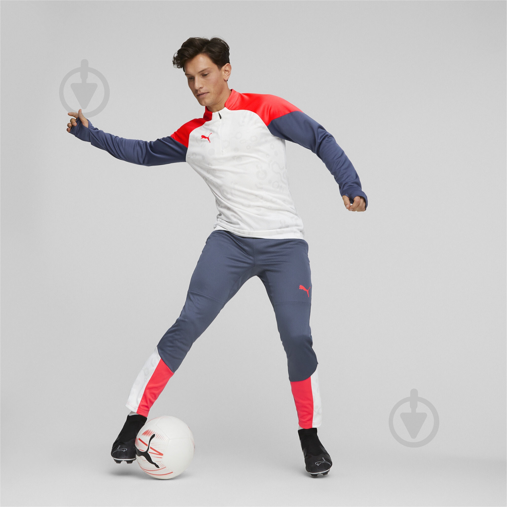 Джемпер Puma INDIVIDUALCUP 1/4 ZIP TOP 65848353 р.L білий - фото 5