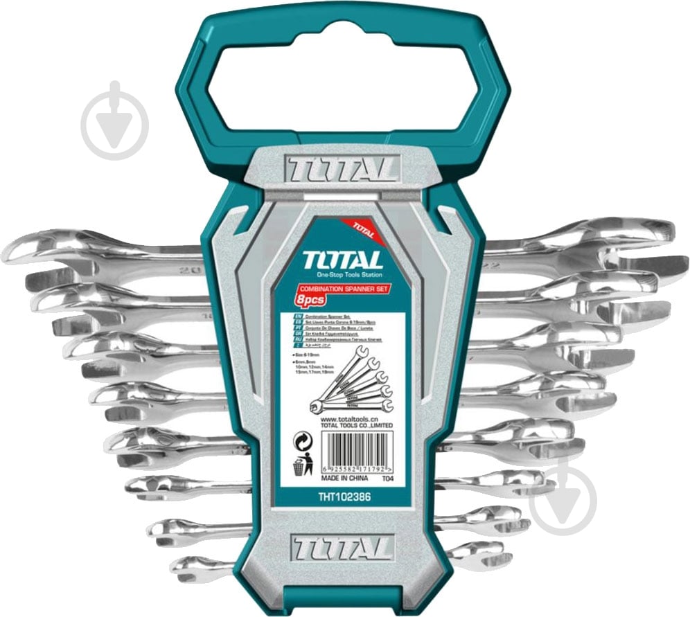 Набір ключів ріжкових TOTAL® THT102386 - фото 1 Набір ключів ріжкових TOTAL® THT102386 - фото 1