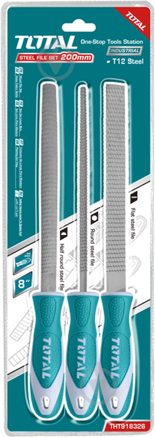 Набор напильников Total 3 шт. THT918326 - фото 1 Набор напильников Total 3 шт. THT918326 - фото 1