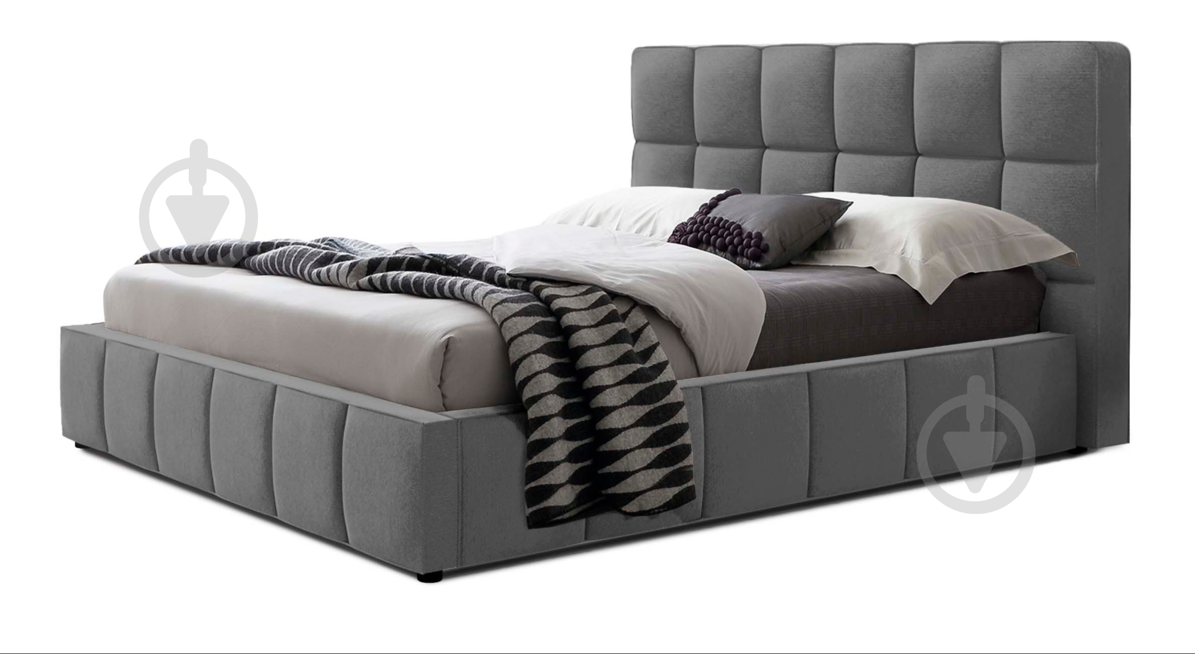Кровать Green Sofa Техас-1 Флорида Dark Grey 140x200 см - фото 1 Кровать Green Sofa Техас-1 Флорида Dark Grey 140x200 см - фото 1