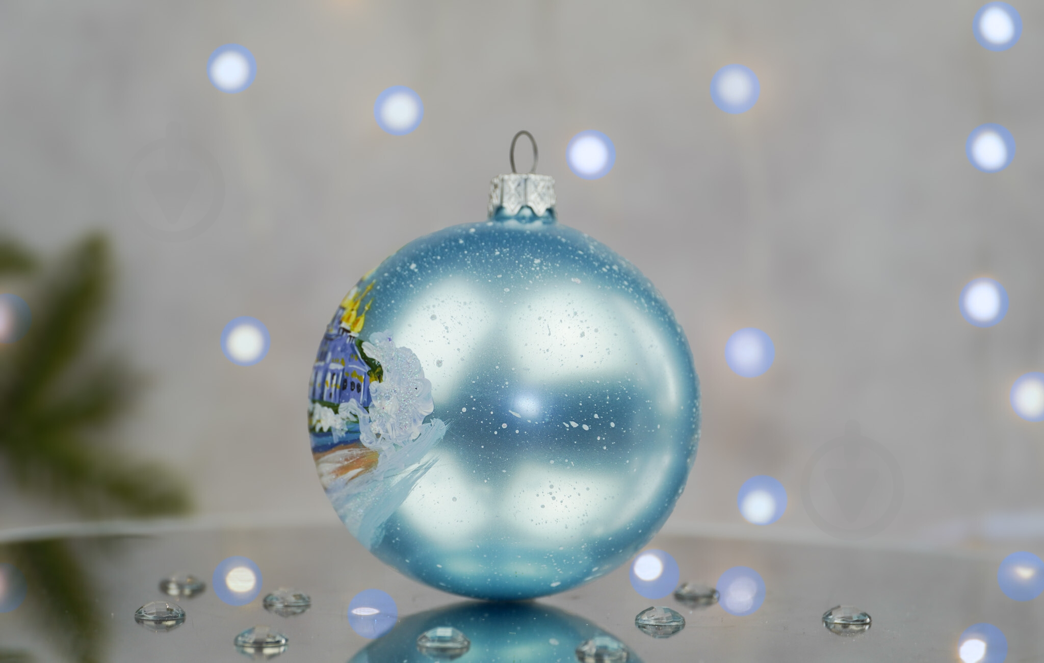 Куля ялинкова Михайлівський Золотоверхий Собор d 100 мм блакитний 4820001180343 - фото 2 Куля ялинкова Михайлівський Золотоверхий Собор d 100 мм блакитний 4820001180343 - фото 2