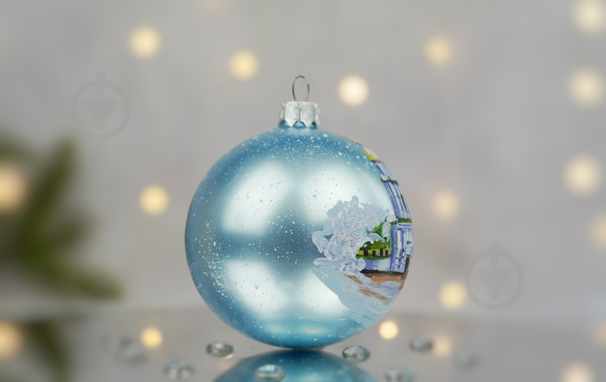 Куля ялинкова Михайлівський Золотоверхий Собор d 100 мм блакитний 4820001180343 - фото 3 Куля ялинкова Михайлівський Золотоверхий Собор d 100 мм блакитний 4820001180343 - фото 3