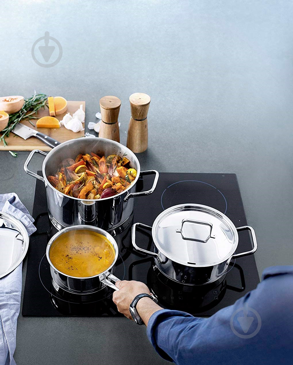 Набор кастрюль WMF с крышками Trend - фото 11