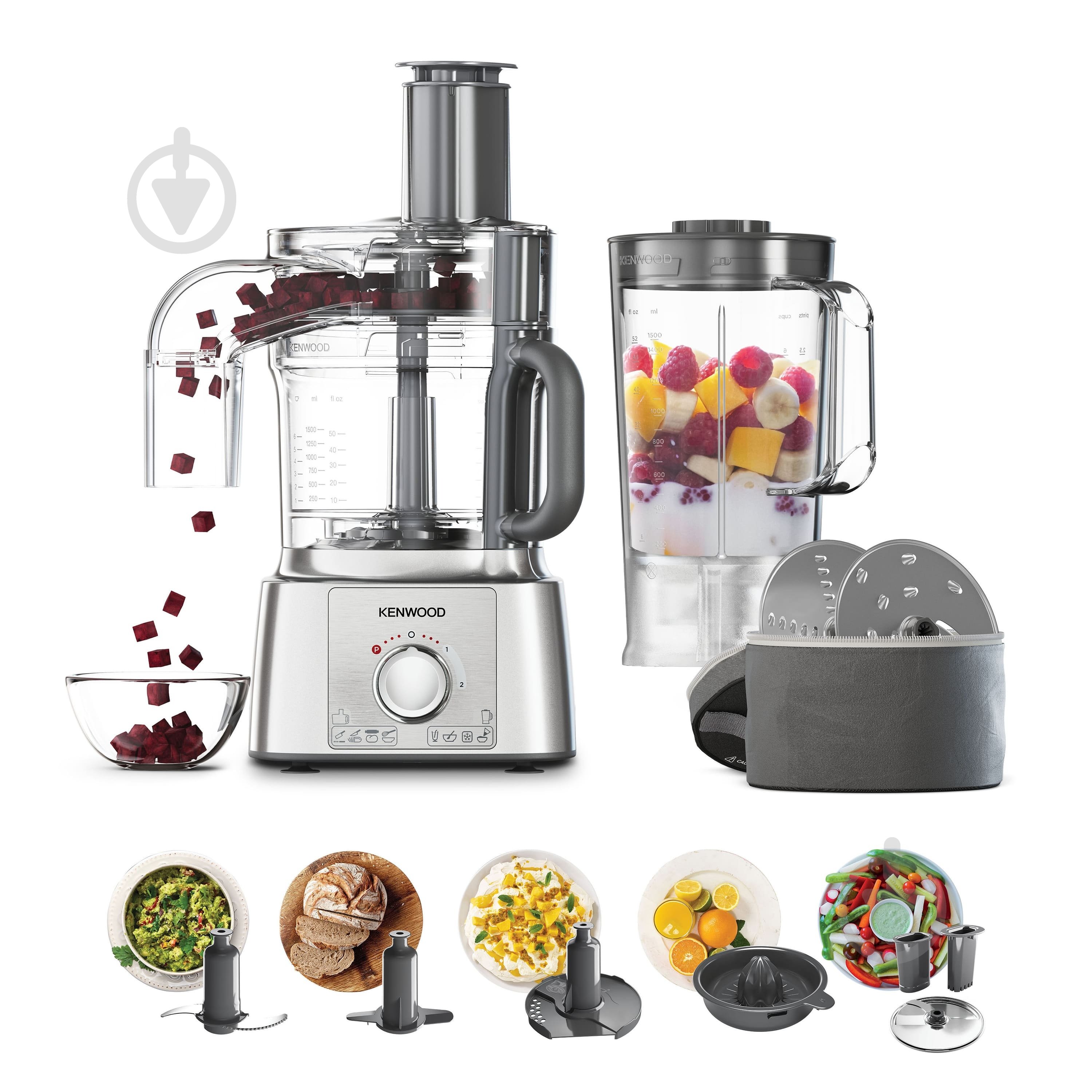 Кухонний комбайн Kenwood MultiPro Express FDP65.820SI Silver - фото 2