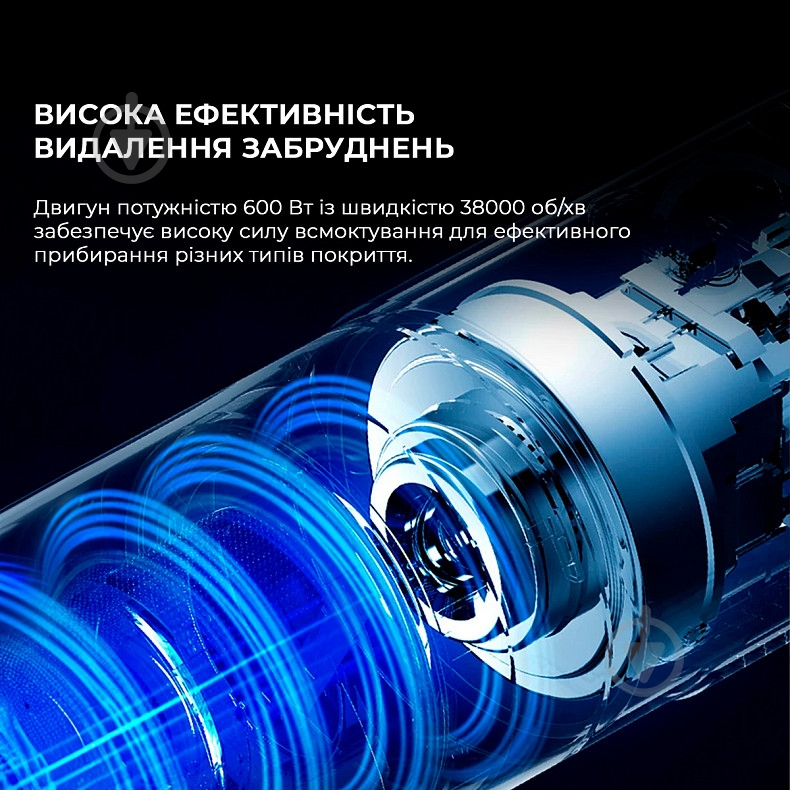 Пилосос Deerma Vacuum Cleaner (DX1000W) 404294 blue - фото 8