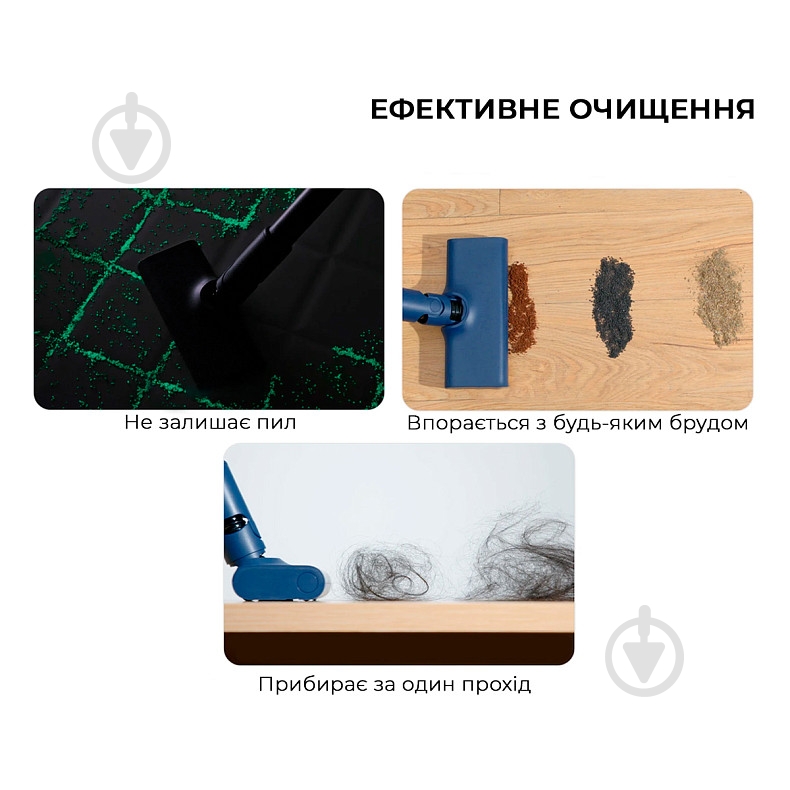 Пилосос Deerma Vacuum Cleaner (DX1000W) 404294 blue - фото 3