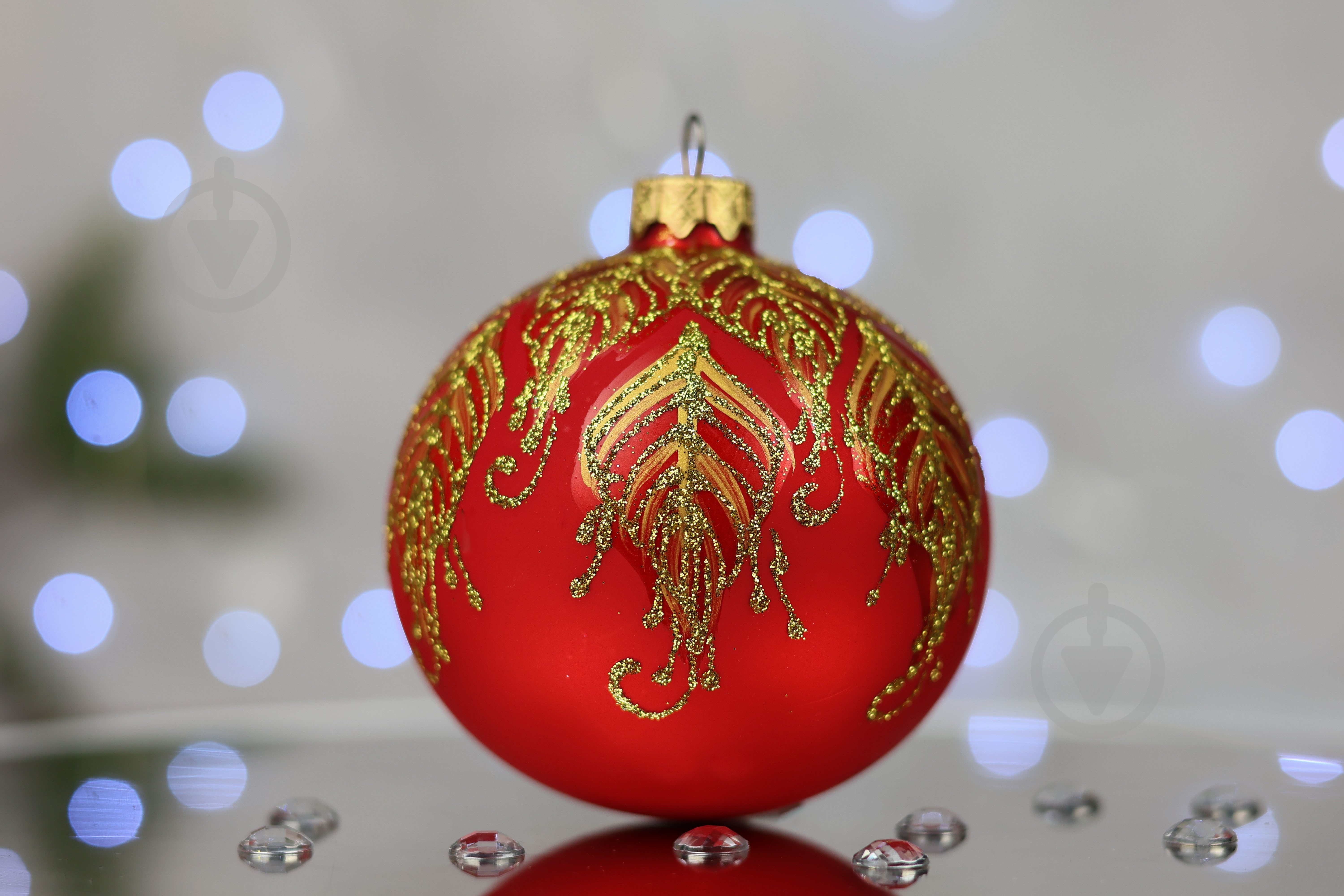 Куля ялинкова Фенікс d 85 мм червоний 4820001060935 - фото 4 Куля ялинкова Фенікс d 85 мм червоний 4820001060935 - фото 4