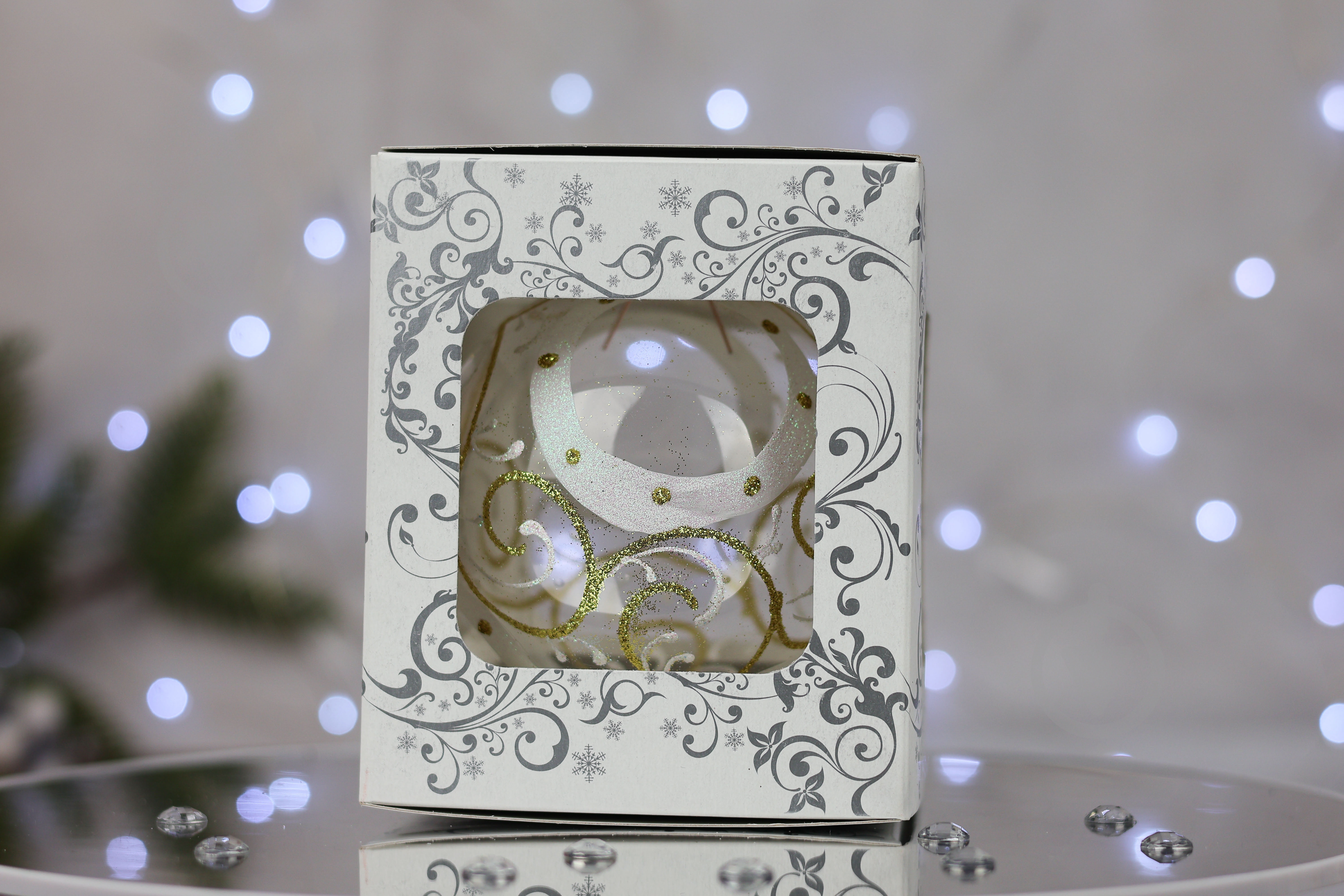 Куля ялинкова Чотири кола геометрія d 100 мм прозорий 4820001024074 - фото 6 Куля ялинкова Чотири кола геометрія d 100 мм прозорий 4820001024074 - фото 6