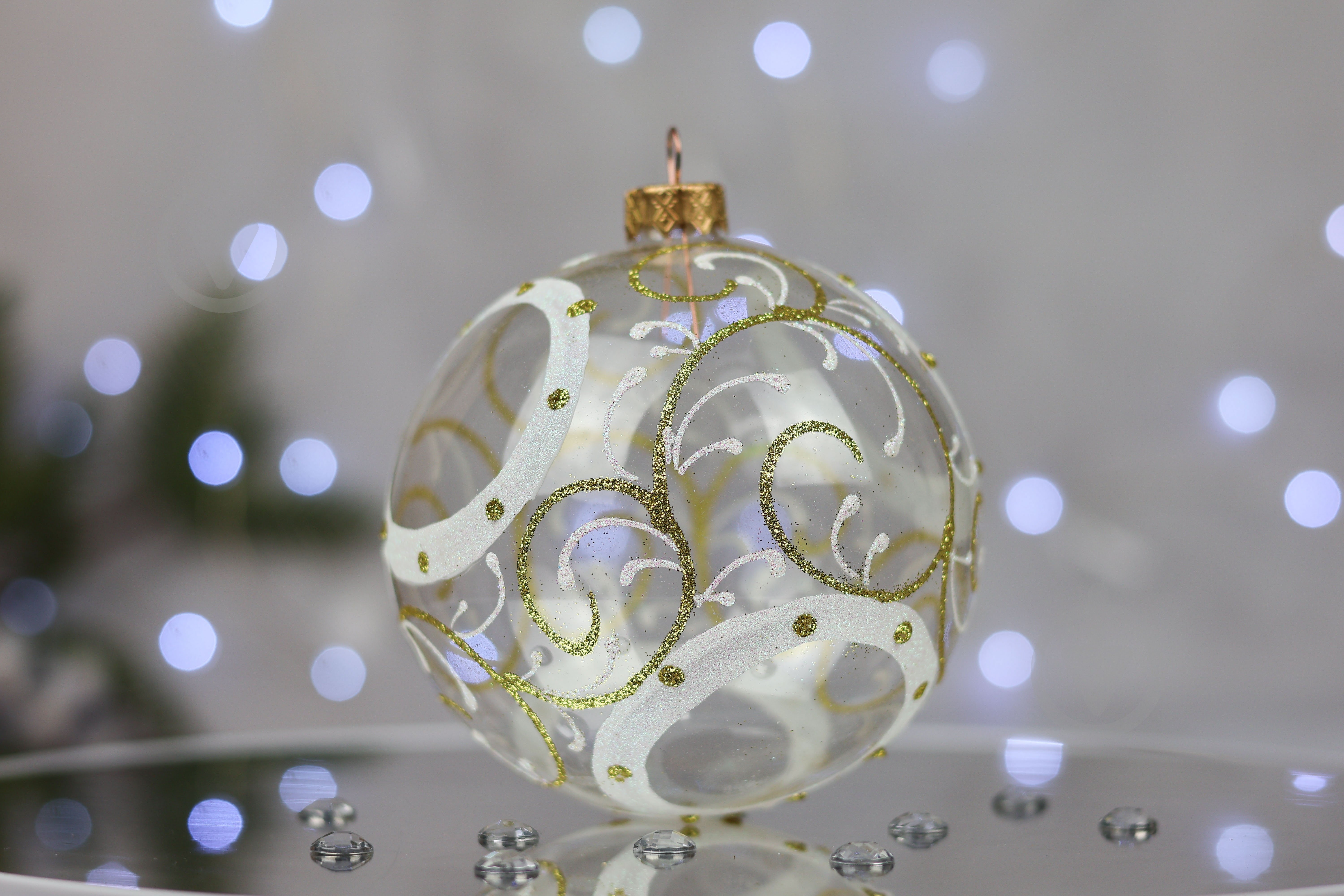 Куля ялинкова Чотири кола геометрія d 100 мм прозорий 4820001024074 - фото 3 Куля ялинкова Чотири кола геометрія d 100 мм прозорий 4820001024074 - фото 3