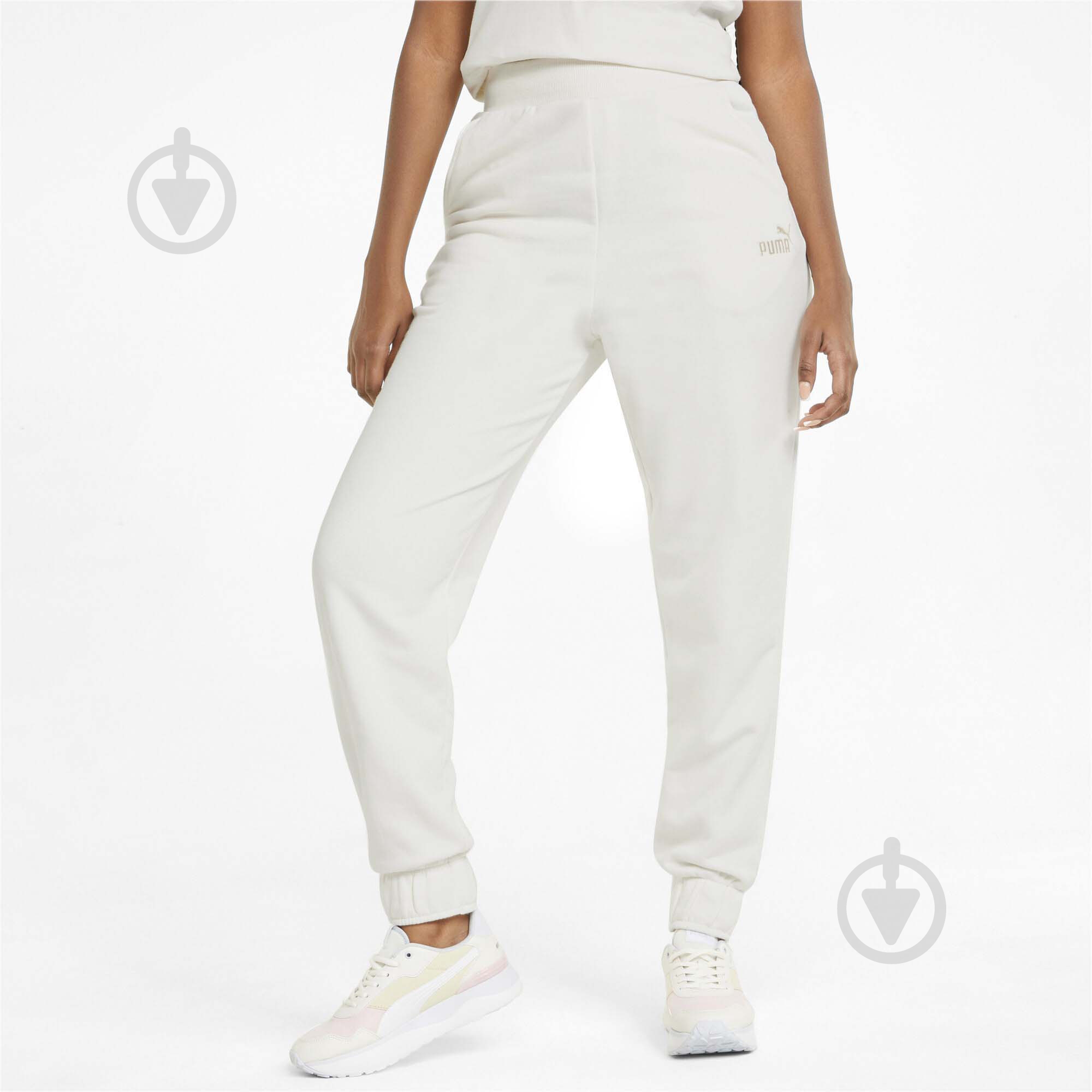 Брюки Puma ESS+ EMBROIDERY HIGH-WAIST PANTS FL CL 67000799 р. M бежевый - фото 3