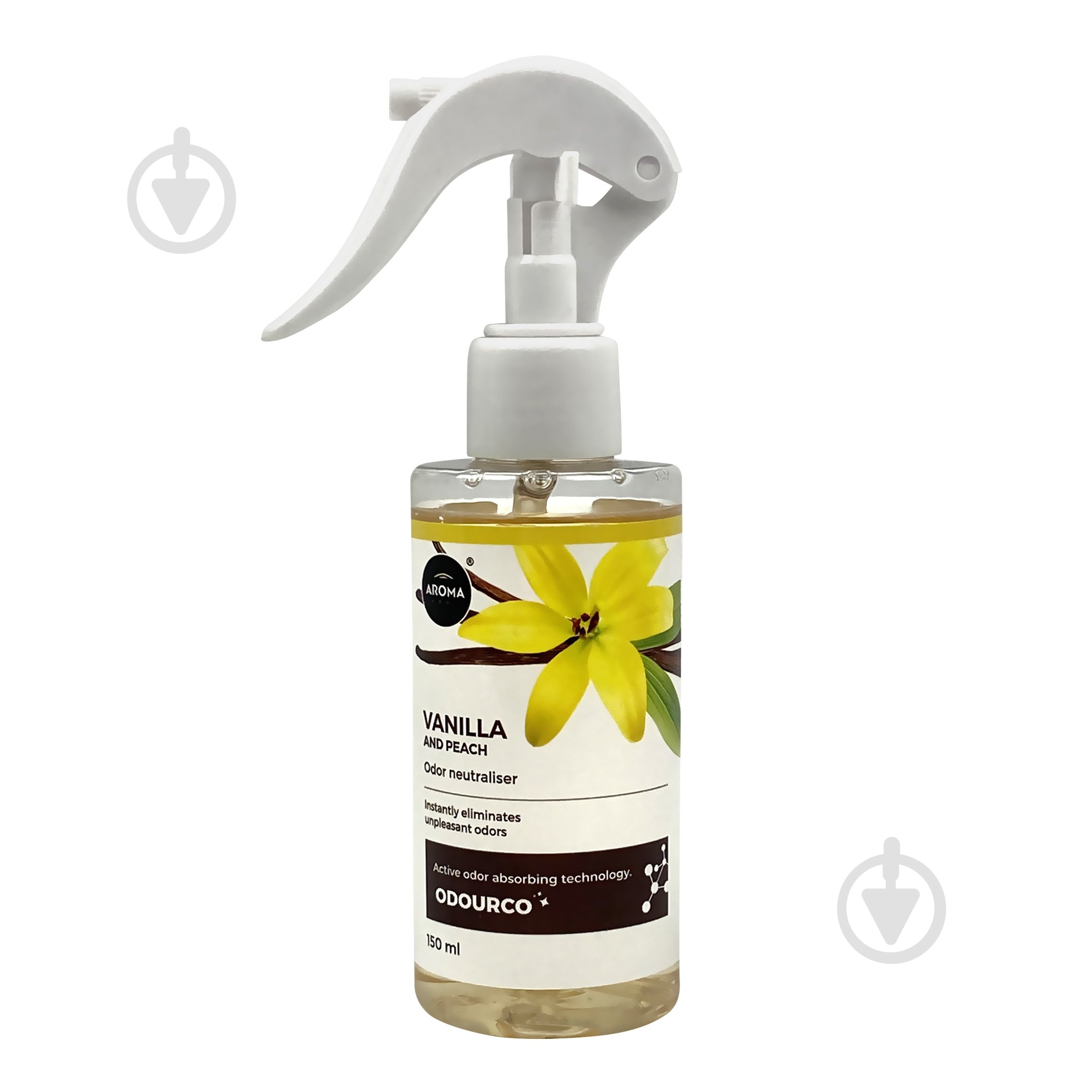 Нейтралізатор запаху Aroma Home Basic Line ODOURCO® Ваніль з Персиком 150 мл - фото 1 Нейтралізатор запаху Aroma Home Basic Line ODOURCO® Ваніль з Персиком 150 мл - фото 1