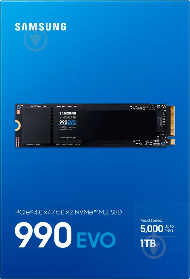 SSD-накопитель Samsung 990EVO 1000GB M.2 PCI Express 4.0 x4 3D NAND (MZ-V9E1T0BW) - фото 6 SSD-накопитель Samsung 990EVO 1000GB M.2 PCI Express 4.0 x4 3D NAND (MZ-V9E1T0BW) - фото 6