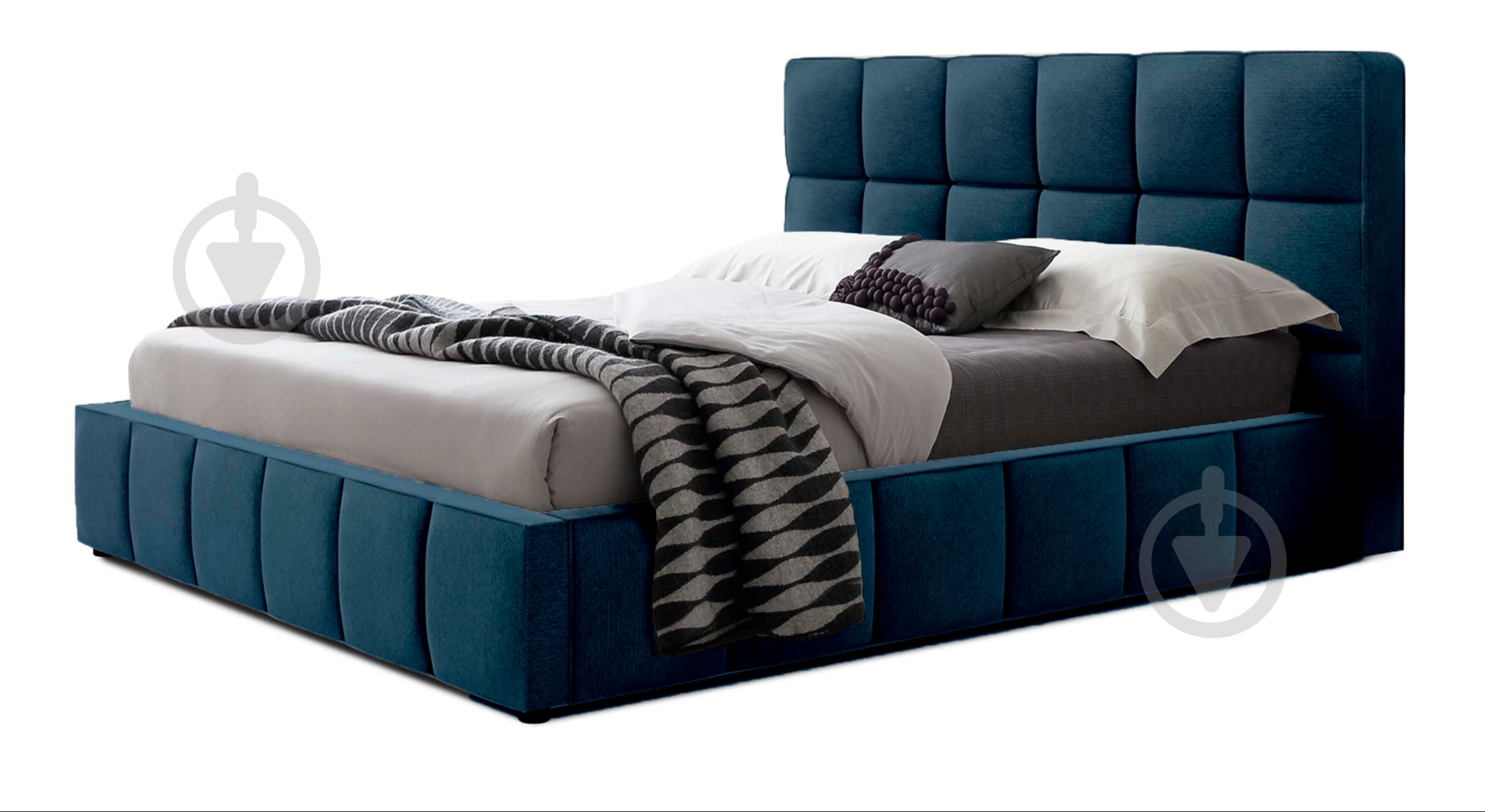 Кровать Green Sofa Техас-1 Флорида Navy 140x200 см - фото 1