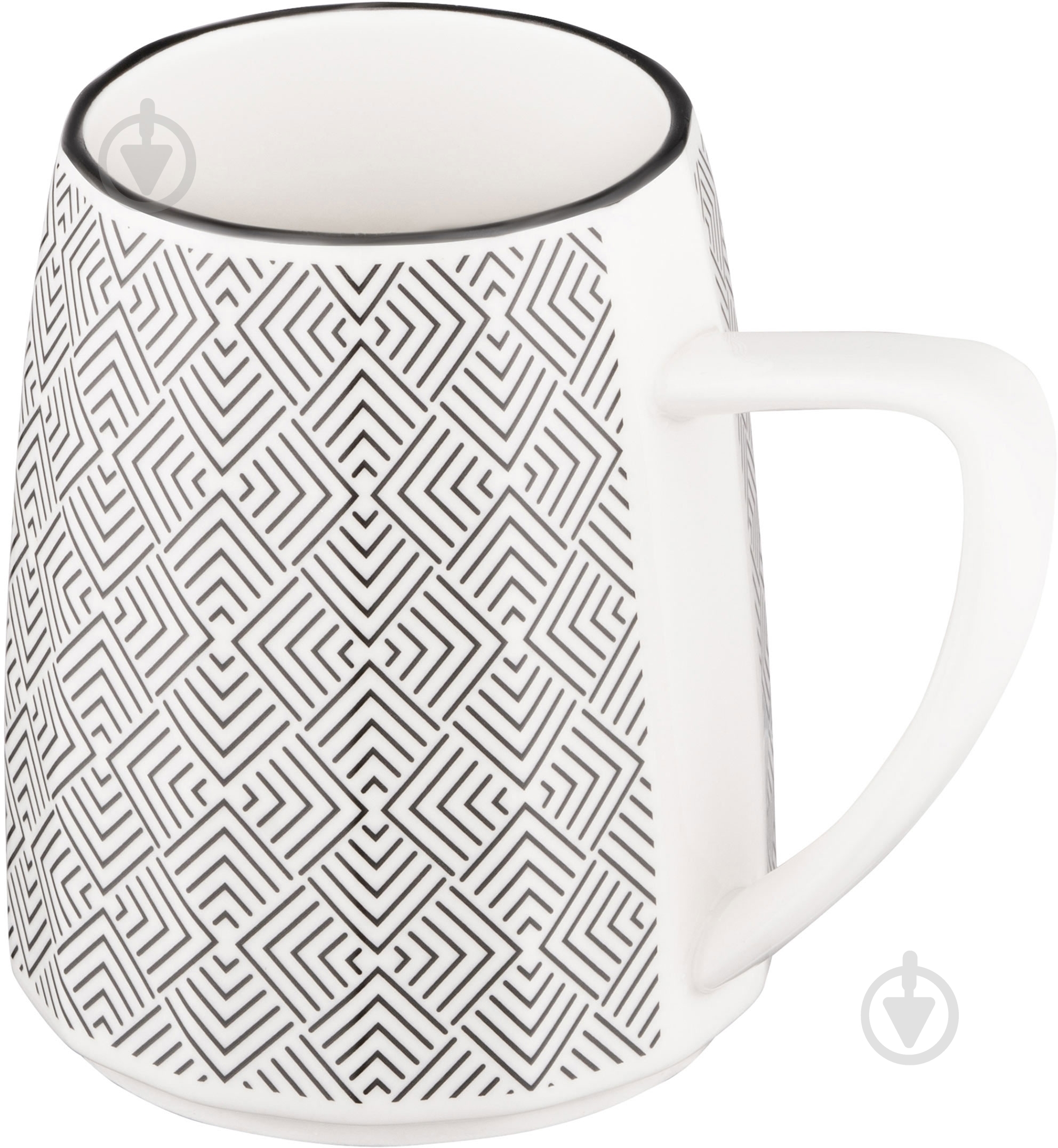 Чашка Ardesto Lamberto 360 мл бело-серая AR3050 - фото 4 Чашка Ardesto Lamberto 360 мл бело-серая AR3050 - фото 4