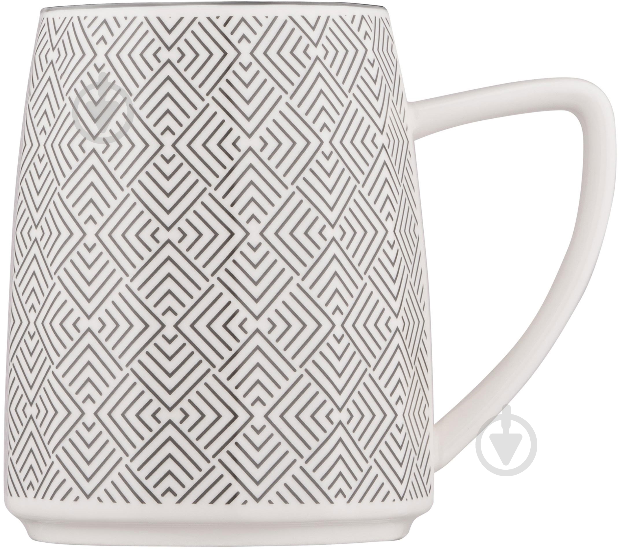 Чашка Ardesto Lamberto 360 мл бело-серая AR3050 - фото 3 Чашка Ardesto Lamberto 360 мл бело-серая AR3050 - фото 3