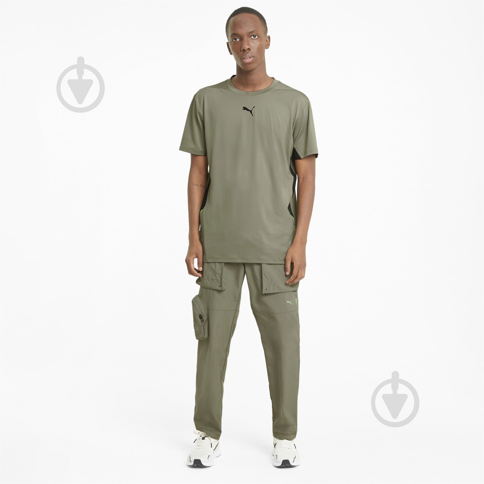 Футболка Puma TRAIN VENT SS TEE 52016473 р.2XL хаки - фото 5