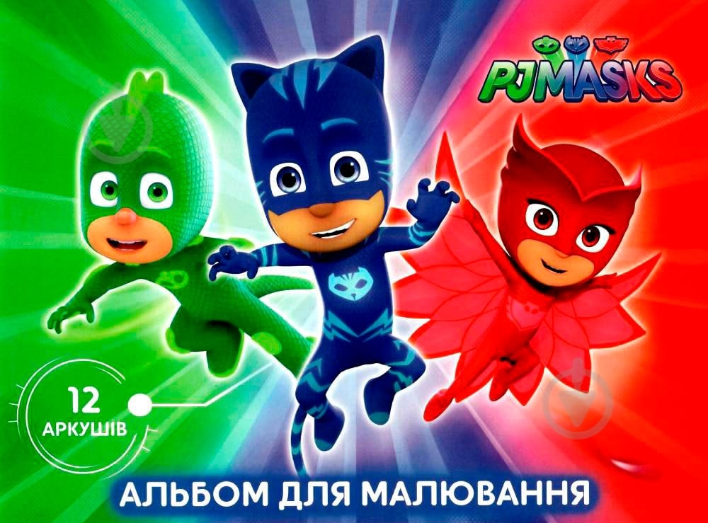 Альбом для рисования PJ Masks 12 листов 120453 Перо - фото 1