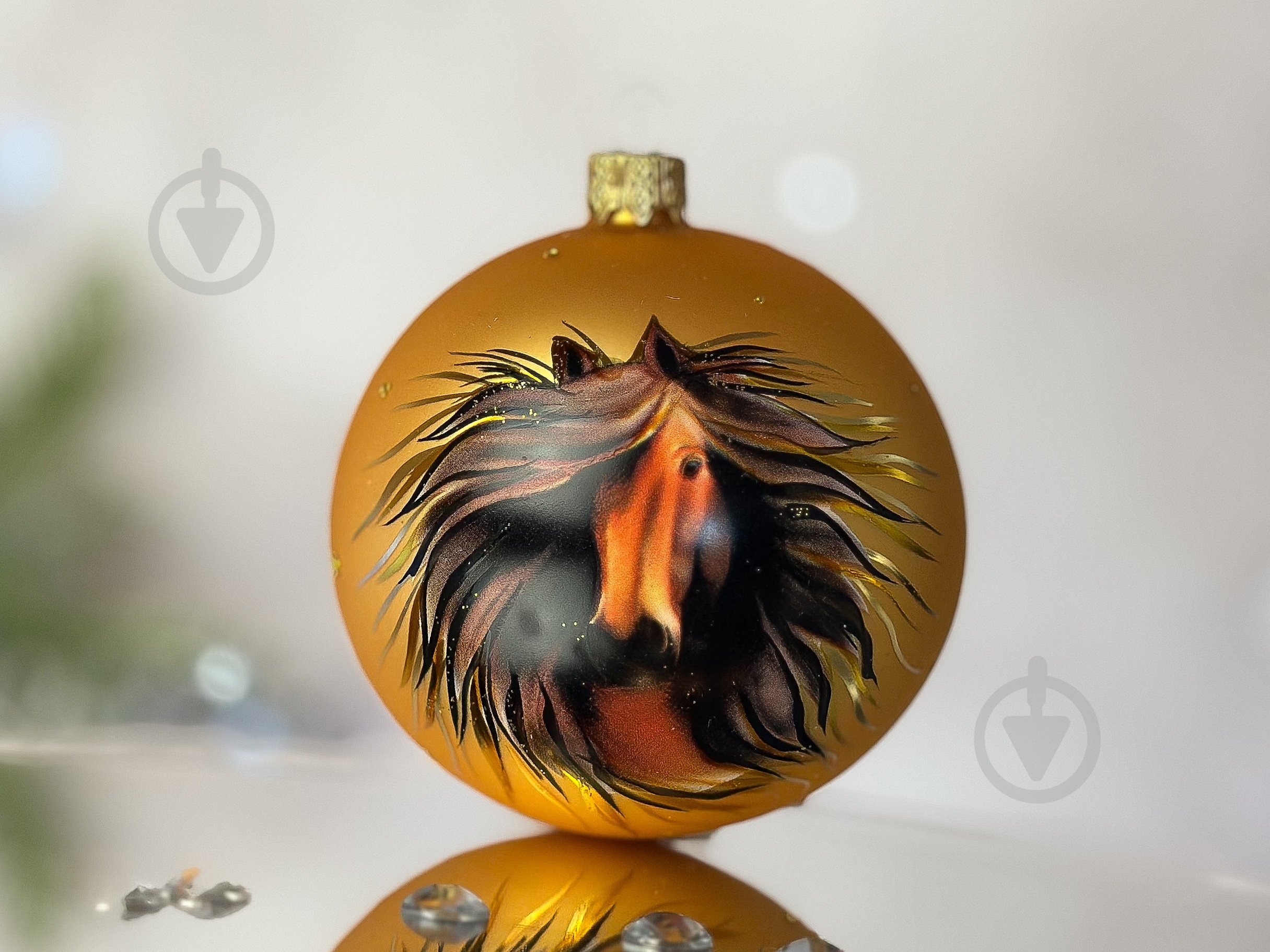 Куля ялинкова Символ 2026 Стрімкий кінь d 85 мм золото 4820001234107 - фото 1 Куля ялинкова Символ 2026 Стрімкий кінь d 85 мм золото 4820001234107 - фото 1