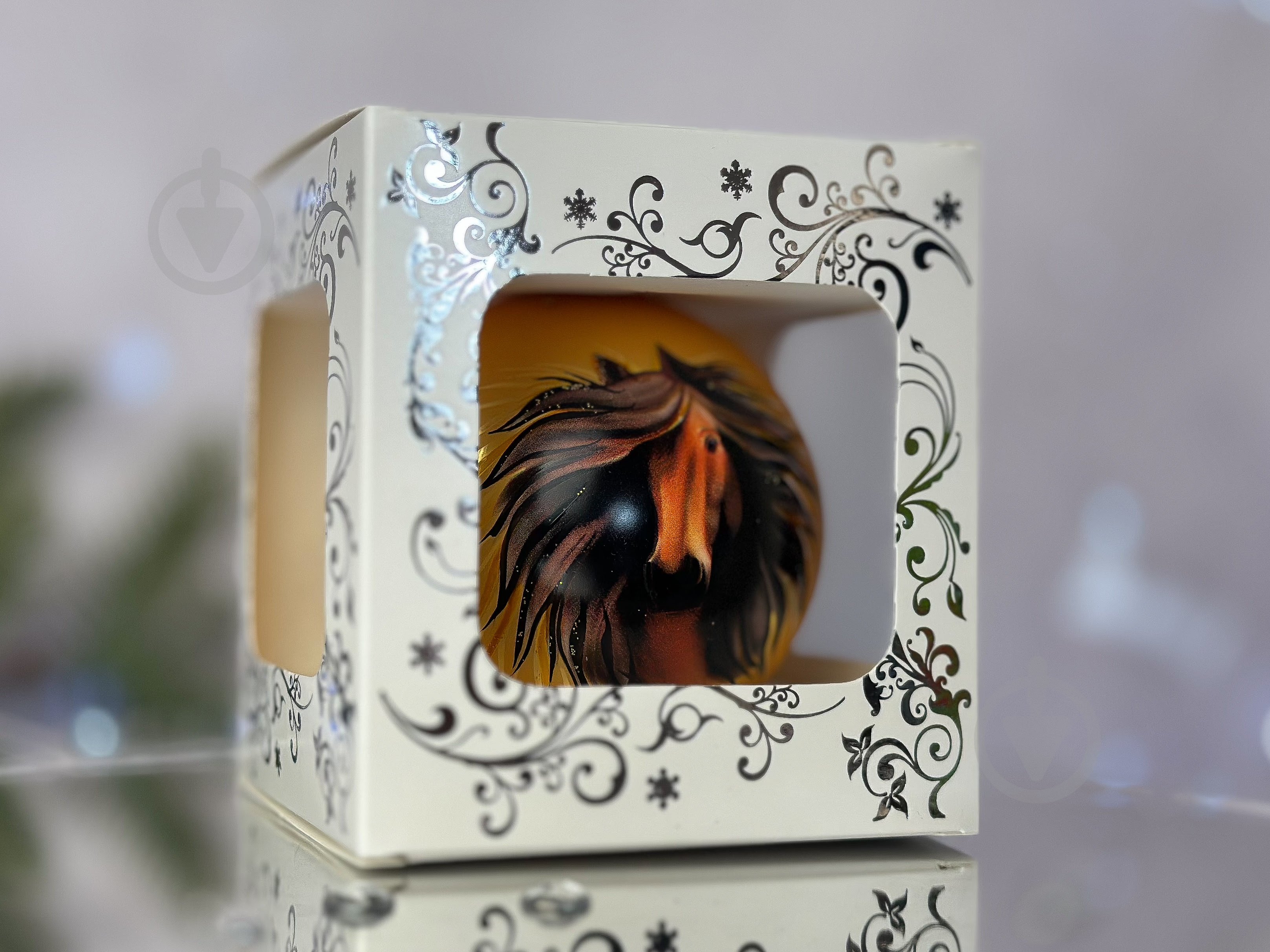 Куля ялинкова Символ 2026 Стрімкий кінь d 85 мм золото 4820001234107 - фото 5 Куля ялинкова Символ 2026 Стрімкий кінь d 85 мм золото 4820001234107 - фото 5