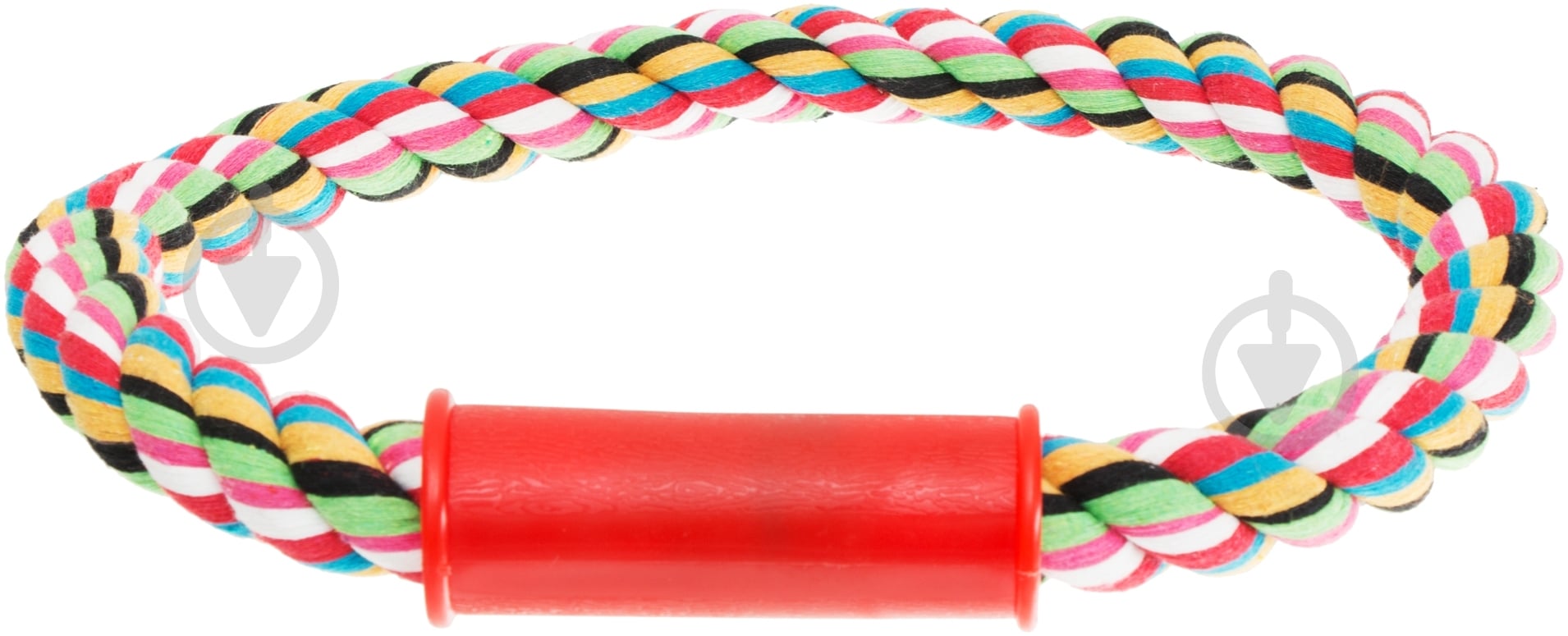 Игрушка для собак Lilli Pet Канат-кольцо с ручкой 30 см 20-2607 - фото 2