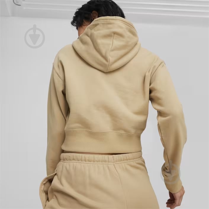 Джемпер Puma BETTER CLASSICS CROPPED HOODIE TR 62422983 р.L бежевый - фото 2