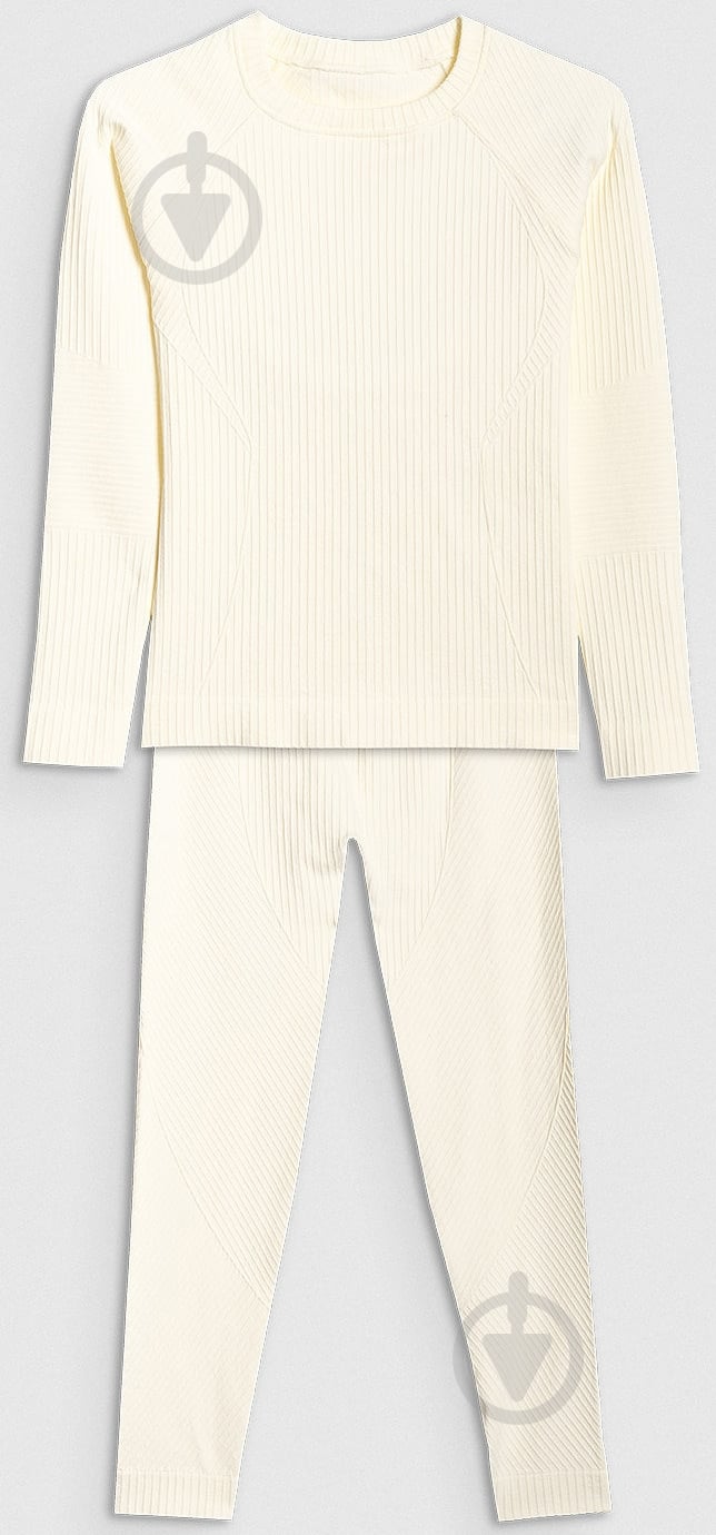 Комплект термобелья 4F SEAMLESS UNDERWEAR F251 4FJWAW25USEAF251-11S р.152-158 белый - фото 1