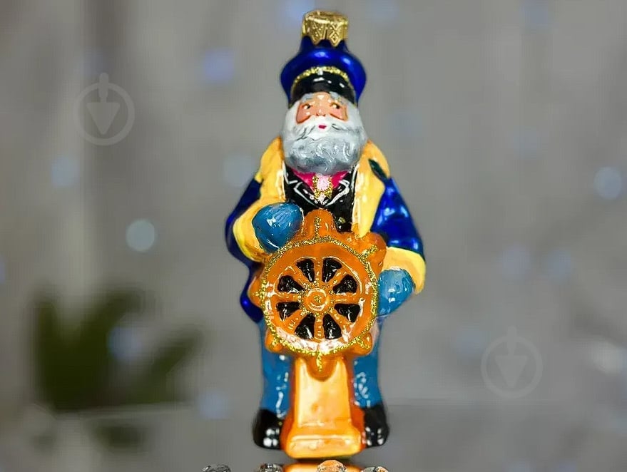 Іграшка на ялинку Капітан великий 15 см різнокольоровий - фото 1 Іграшка на ялинку Капітан великий 15 см різнокольоровий - фото 1