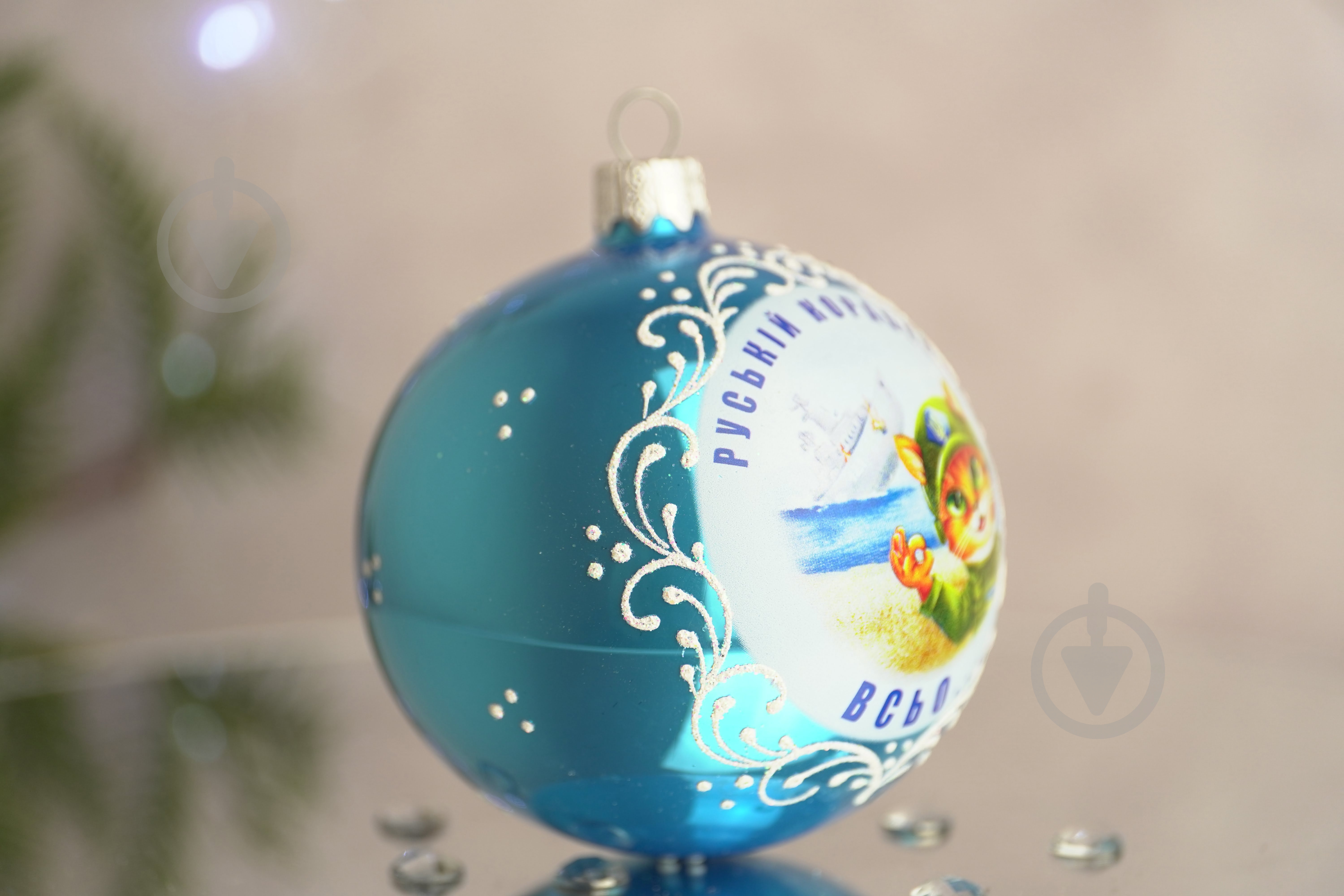 Куля ялинкова Все буде Україна — корабель d 85 мм блакитний 4820001113631 - фото 2 Куля ялинкова Все буде Україна — корабель d 85 мм блакитний 4820001113631 - фото 2