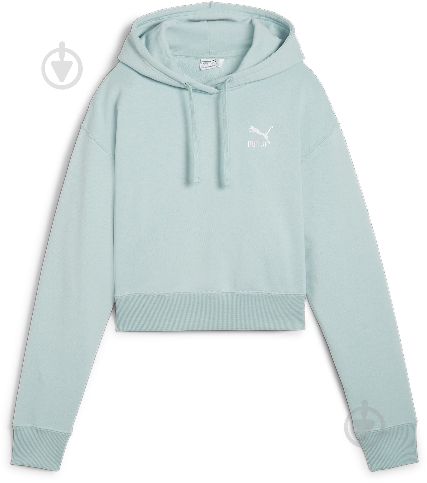 Джемпер Puma BETTER CLASSICS CROPPED HOODIE TR 62422922 р.M голубой - фото 1