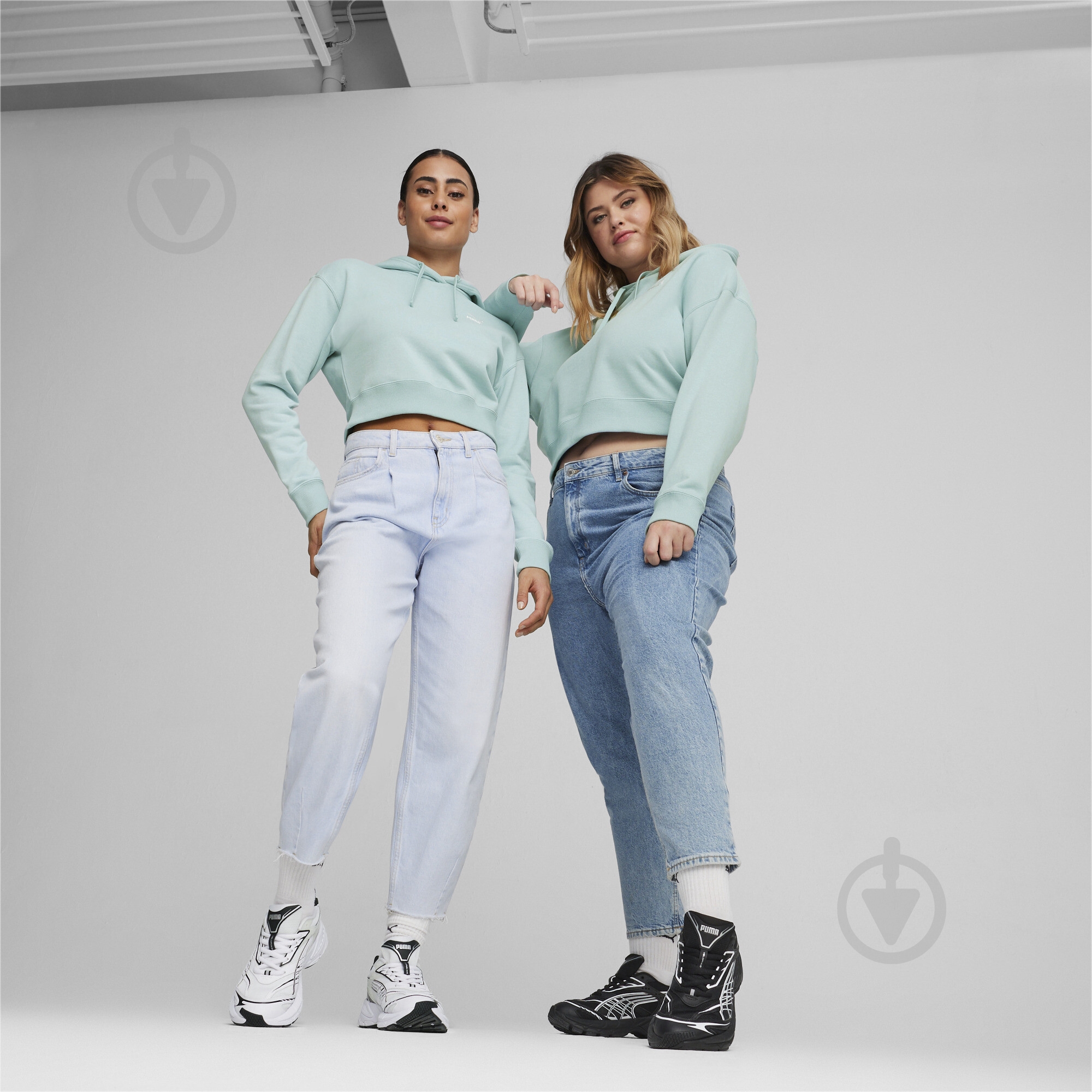 Джемпер Puma BETTER CLASSICS CROPPED HOODIE TR 62422922 р.M голубой - фото 3