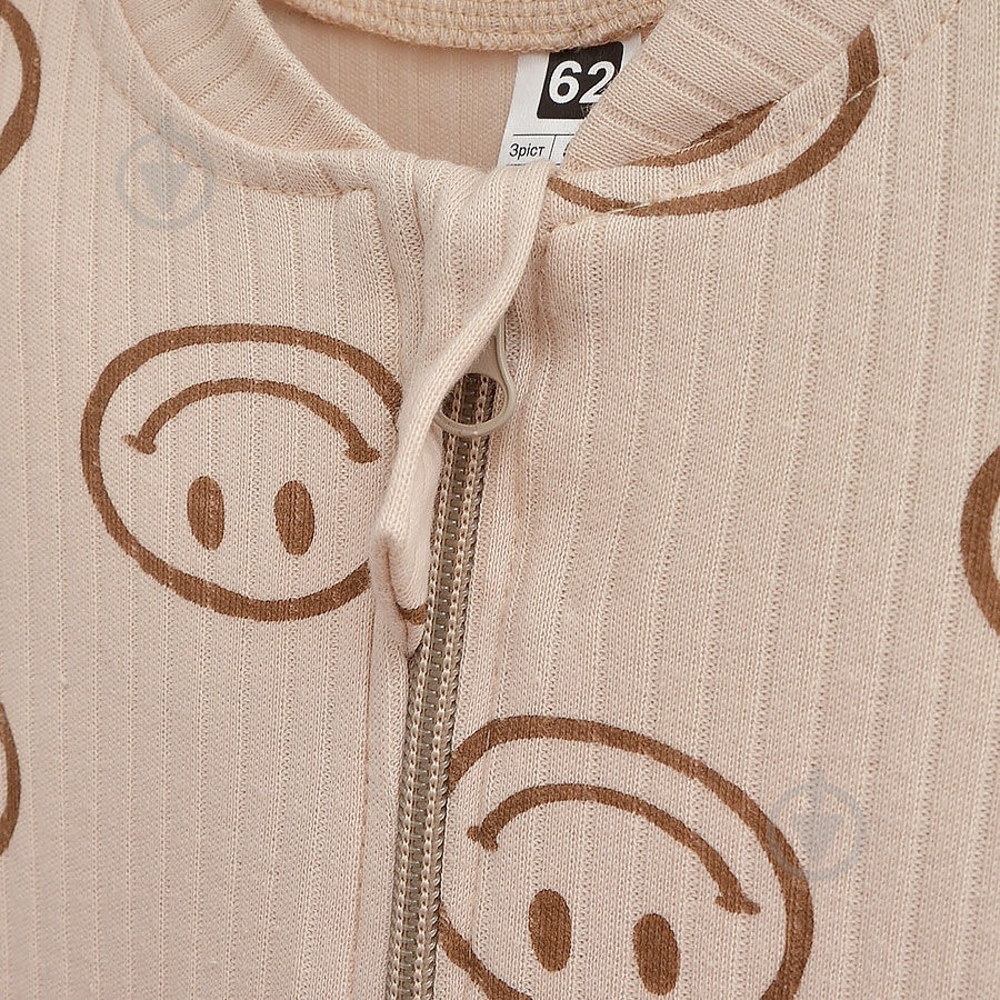 Комбінезон для хлопчика Blanka Смайлик р.62 бежевий 110710 - фото 2