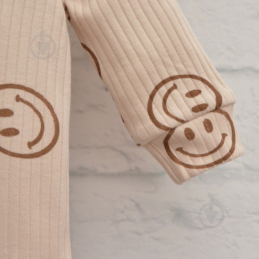 Комбінезон для хлопчика Blanka Смайлик р.62 бежевий 110710 - фото 3