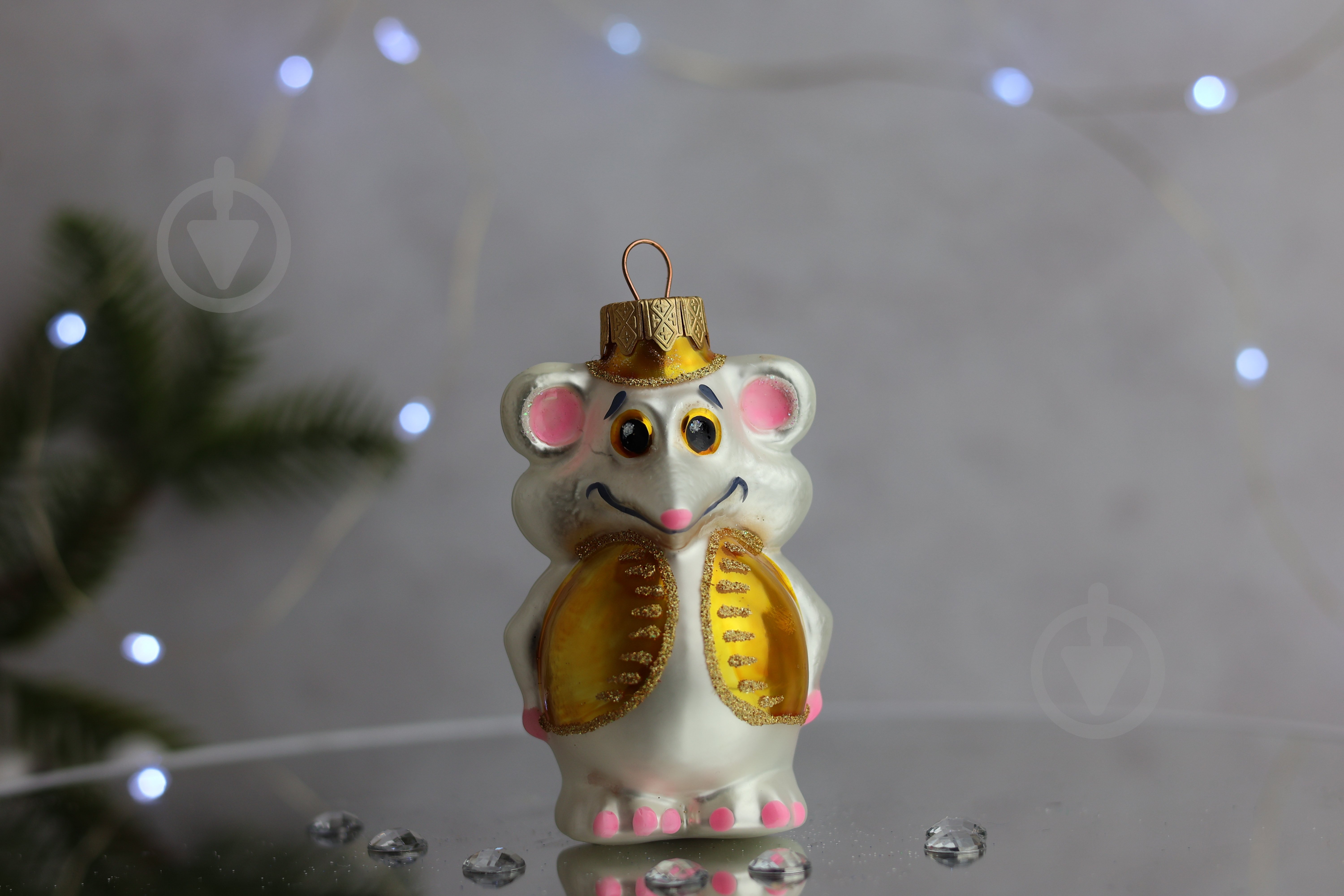 Набор елочных шаров Круть и Верть d 70 мм 2 шт./уп. - фото 1 Набор елочных шаров Круть и Верть d 70 мм 2 шт./уп. - фото 1