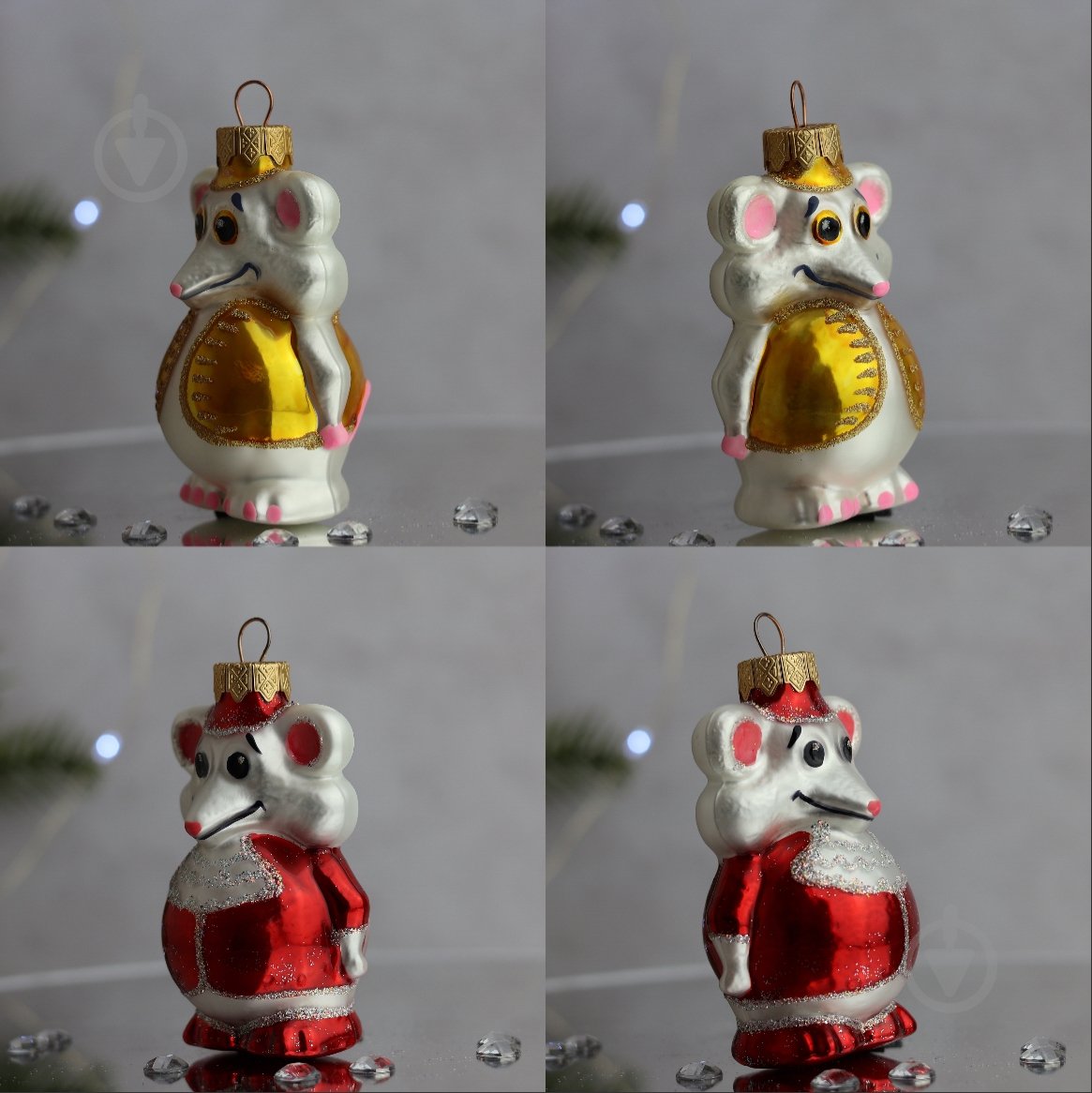 Набор елочных шаров Круть и Верть d 70 мм 2 шт./уп. - фото 10 Набор елочных шаров Круть и Верть d 70 мм 2 шт./уп. - фото 10