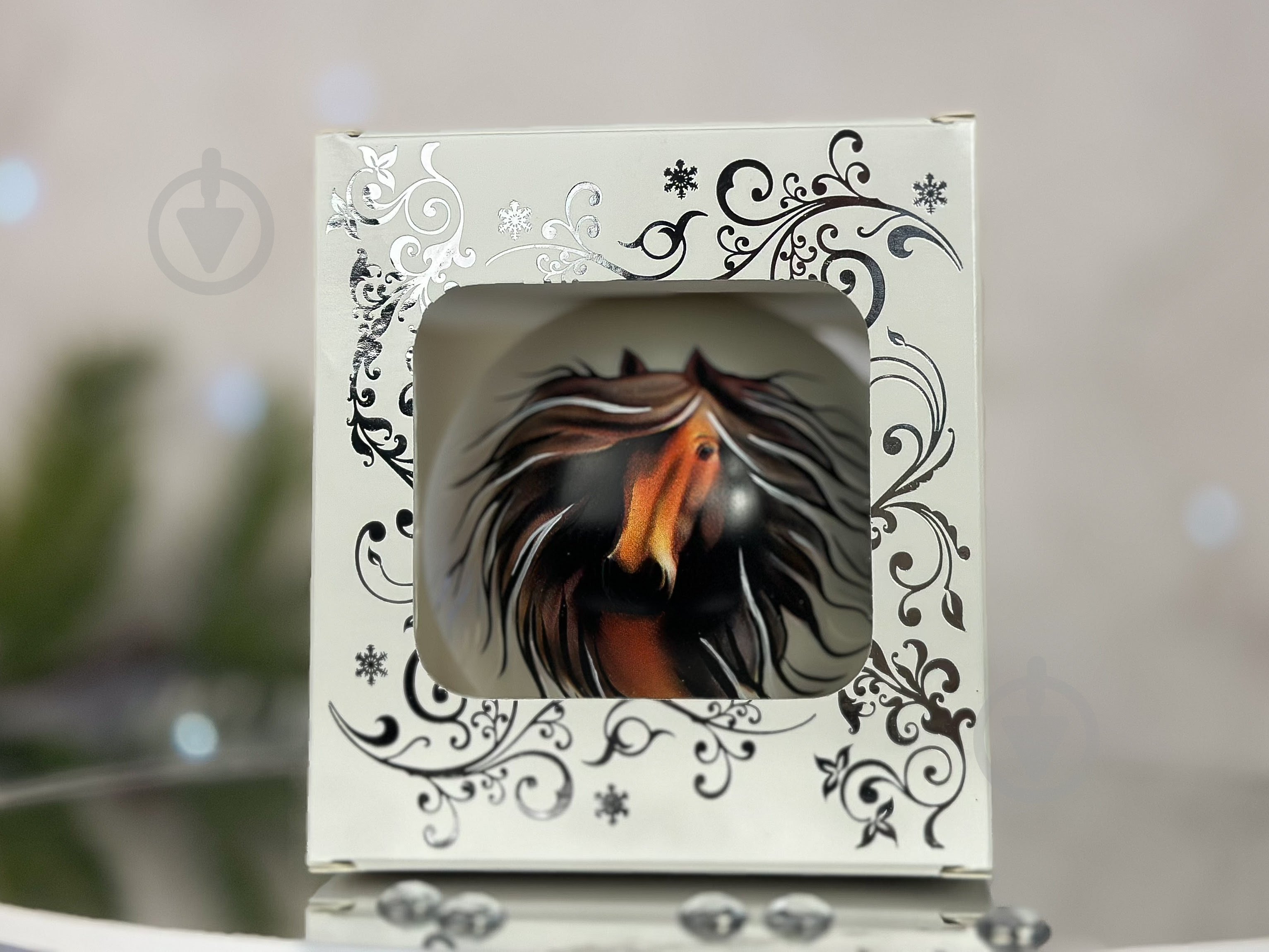 Куля ялинкова Символ 2026 Стрімкий кінь d 85 мм білий 4820001180541 - фото 5 Куля ялинкова Символ 2026 Стрімкий кінь d 85 мм білий 4820001180541 - фото 5