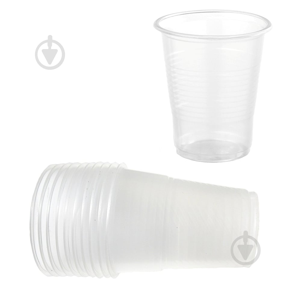 Стакан одноразовий з поліпропілену Пластимир 180 мл 100 шт. - фото 1
