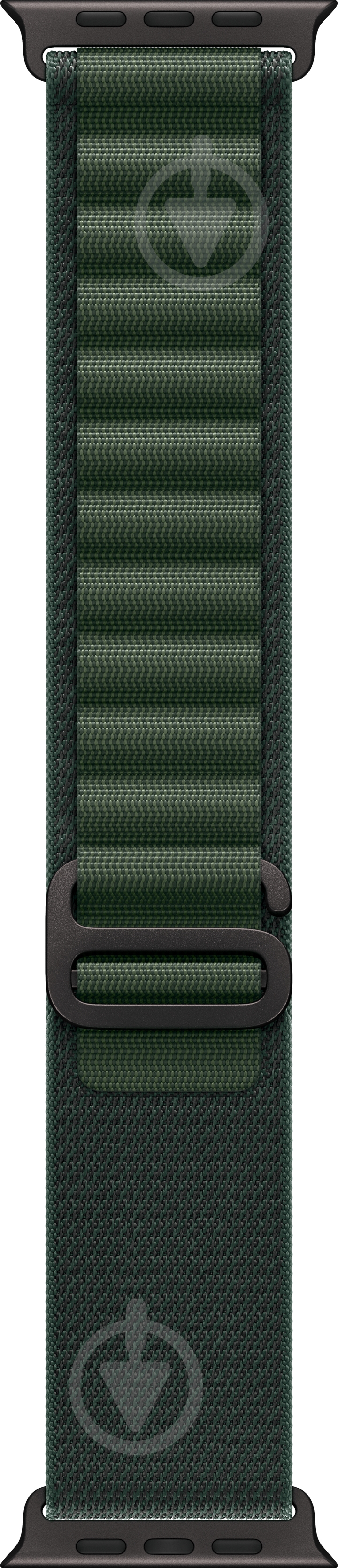 Ремешок Apple 49mm Dark Green Alpine Loop - Medium - Black Titanium Finish (MYPR3ZM/A) - фото 1