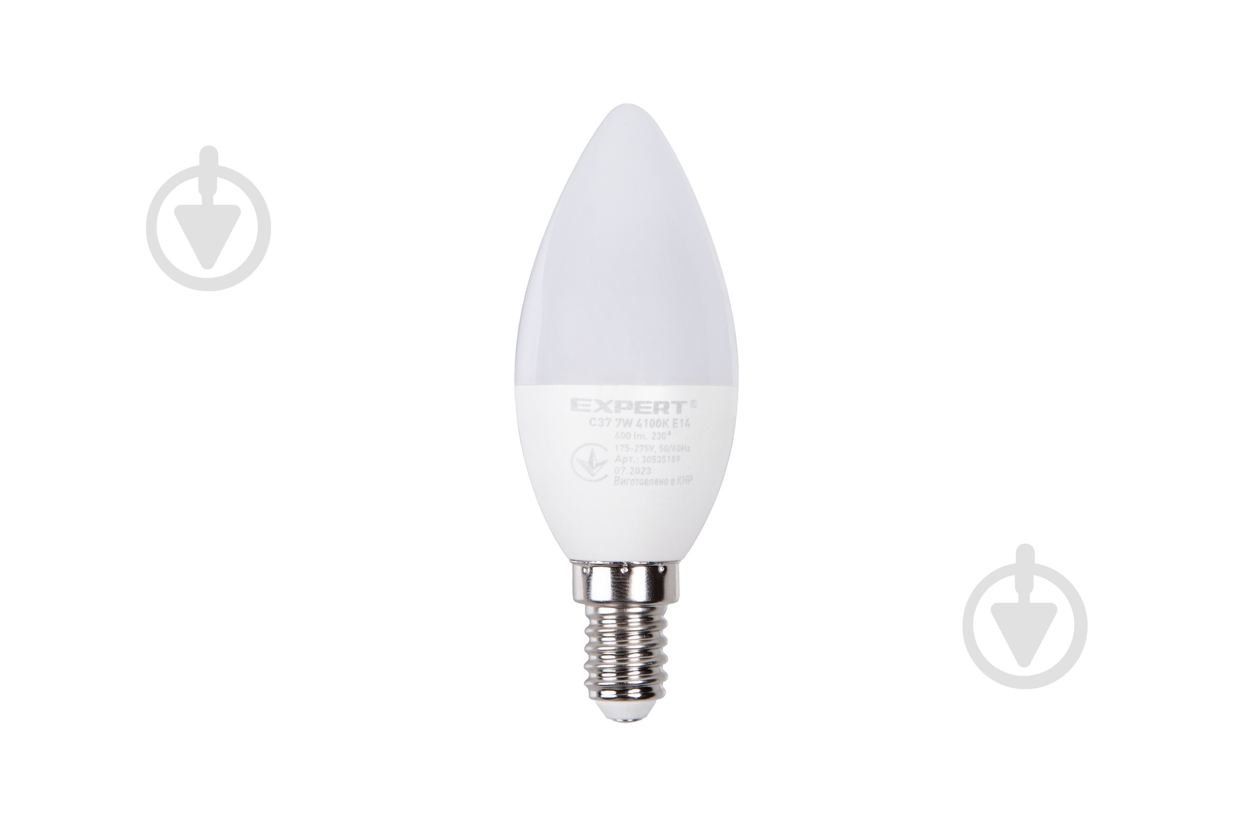 Лампа світлодіодна Expert C37 7 Вт C37 матова E14 175 В 4100 К - фото 2