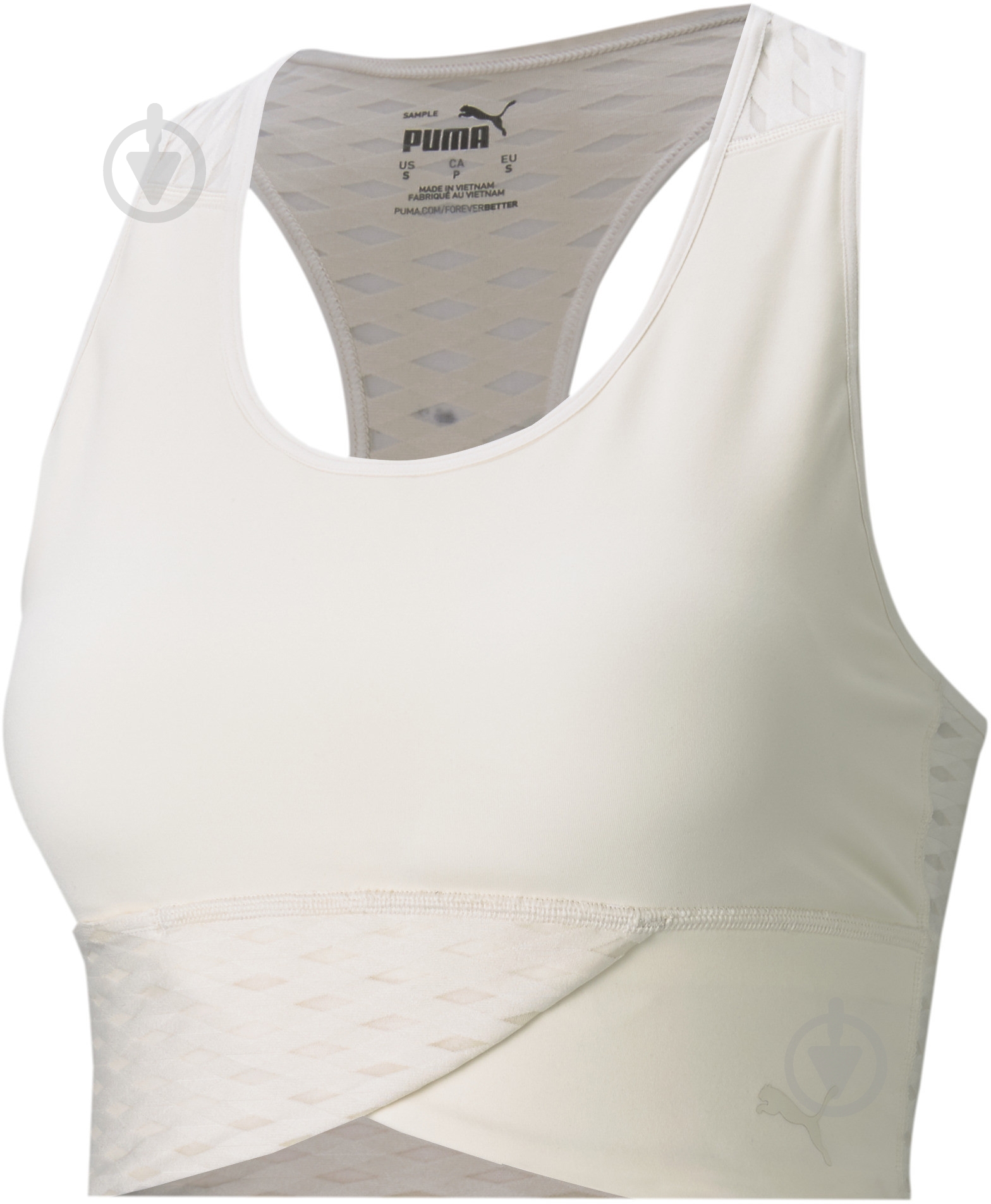 Майка Puma Mid Impact Flawless Bra 52029875 р.XL білий - фото 1
