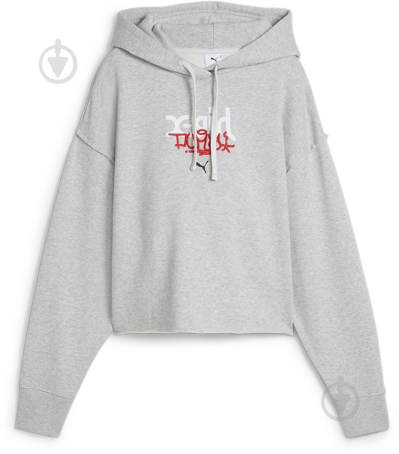 Джемпер Puma PUMA X X-GIRL GRAPHIC HOODIE TR 62470804 серый - фото 1