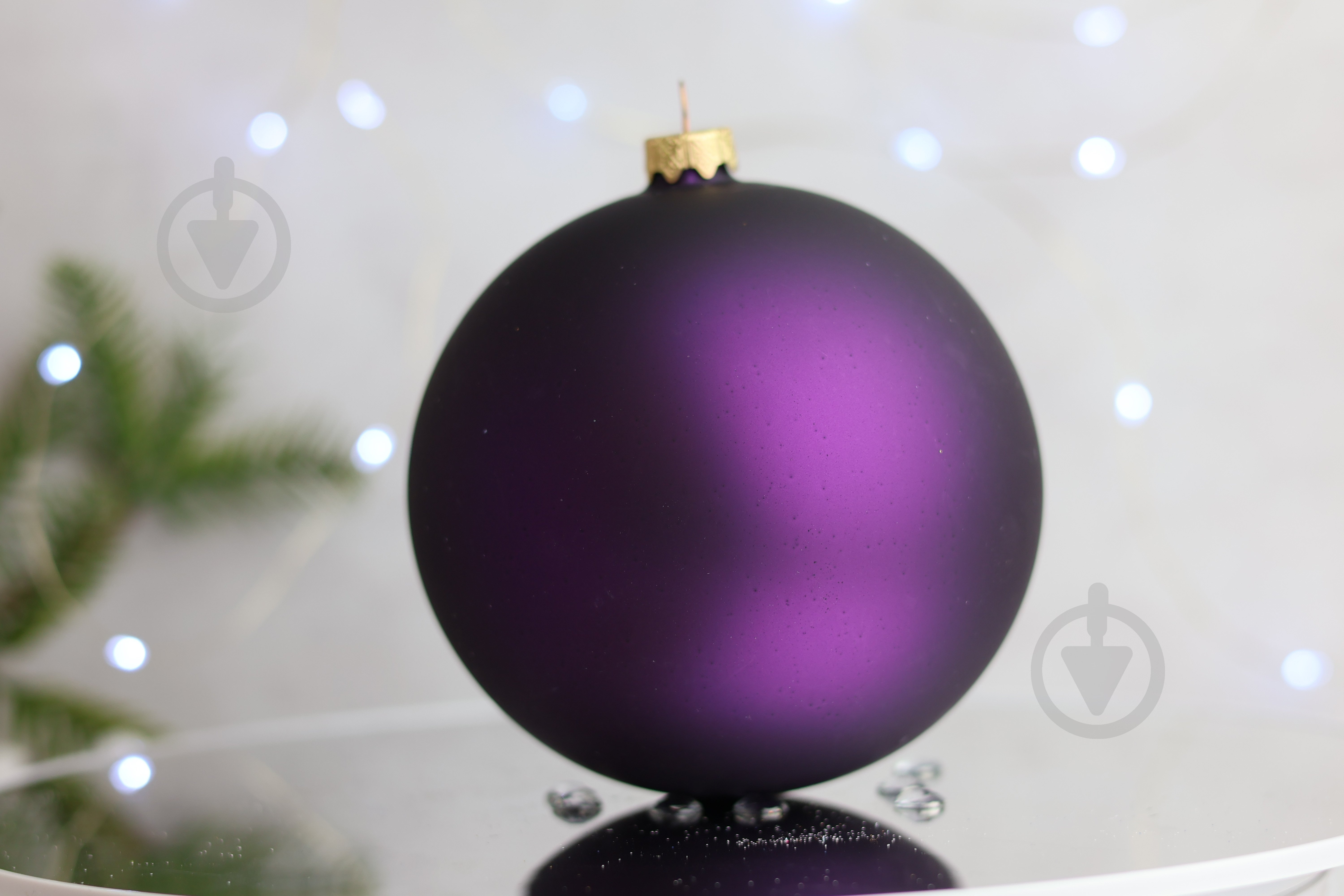 Куля ялинкова Ніч в українському селі d 120 мм синій 4820001112368 - фото 4 Куля ялинкова Ніч в українському селі d 120 мм синій 4820001112368 - фото 4