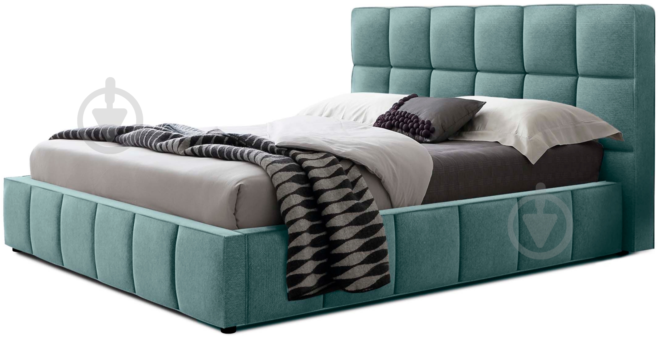 Ліжко Green Sofa Техас-1 Флорида Aqua 180x200 см - фото 1 Ліжко Green Sofa Техас-1 Флорида Aqua 180x200 см - фото 1