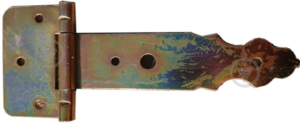 Петля Стрела фигурная 200мм желтый цинк универсальная - фото 1