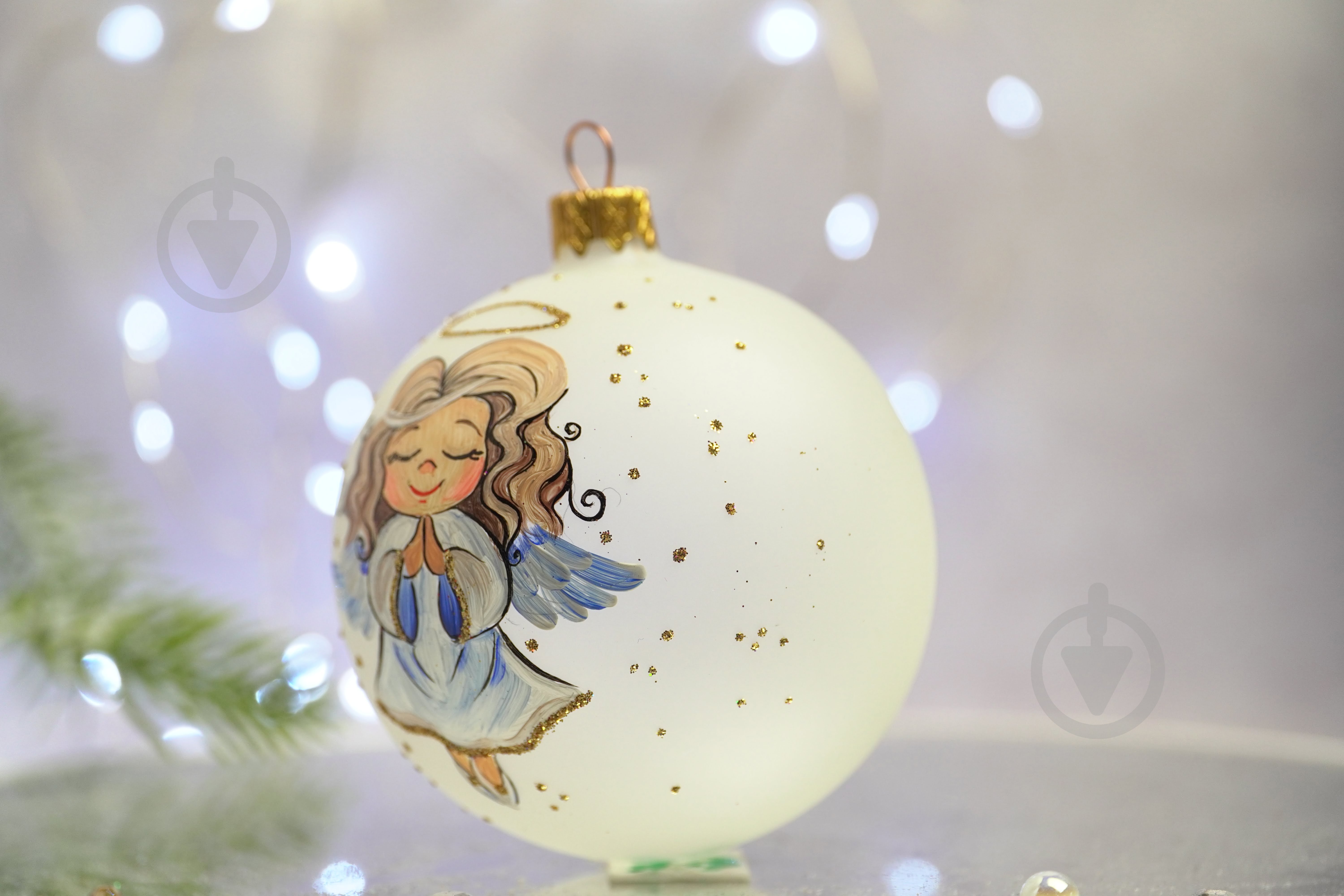 Куля ялинкова Ангелики-діти "Розумниця" d 85 мм білий 4820001112542 - фото 3 Куля ялинкова Ангелики-діти "Розумниця" d 85 мм білий 4820001112542 - фото 3